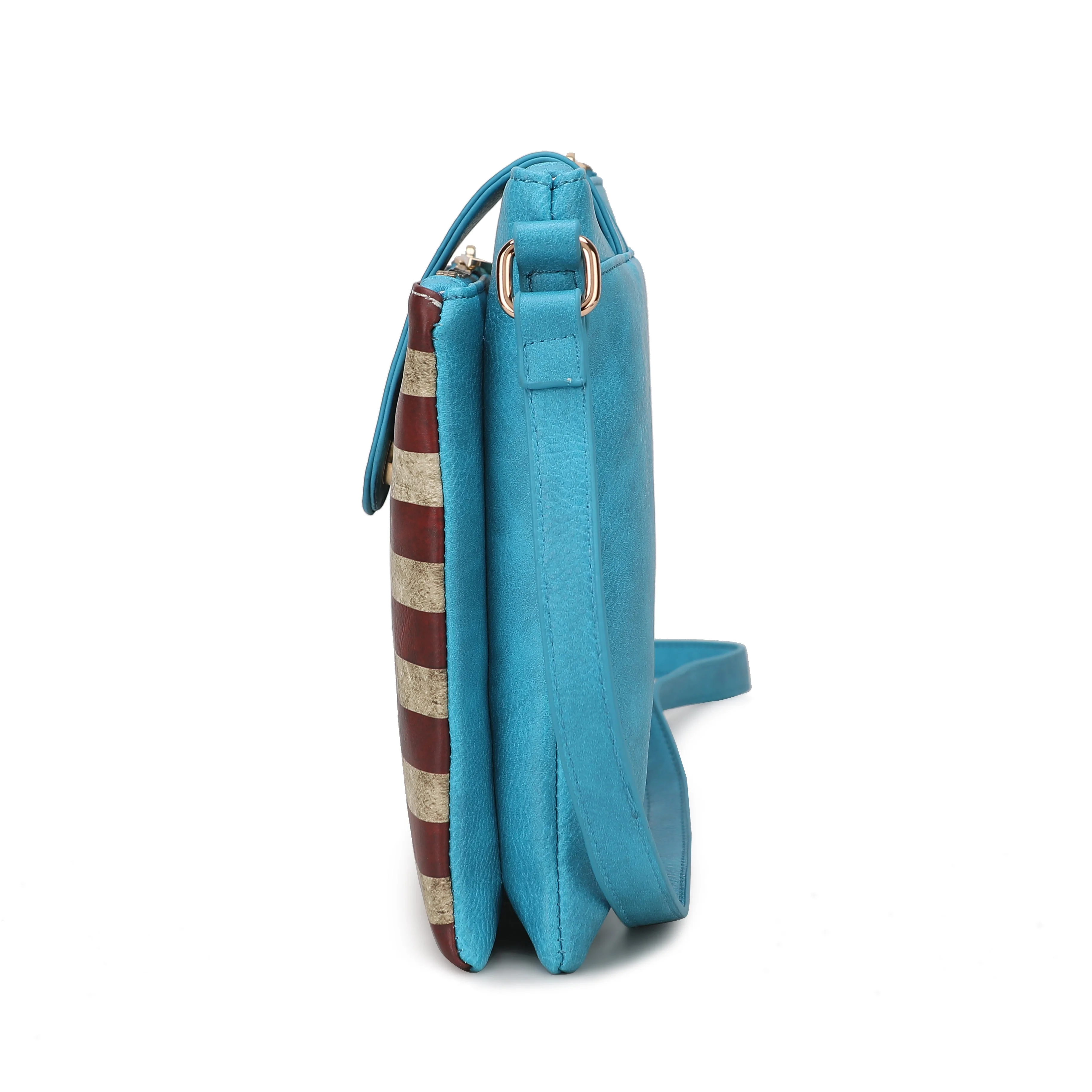 MKF Collection Women's Josephine Printed Flag Crossbody Bag - Image 4