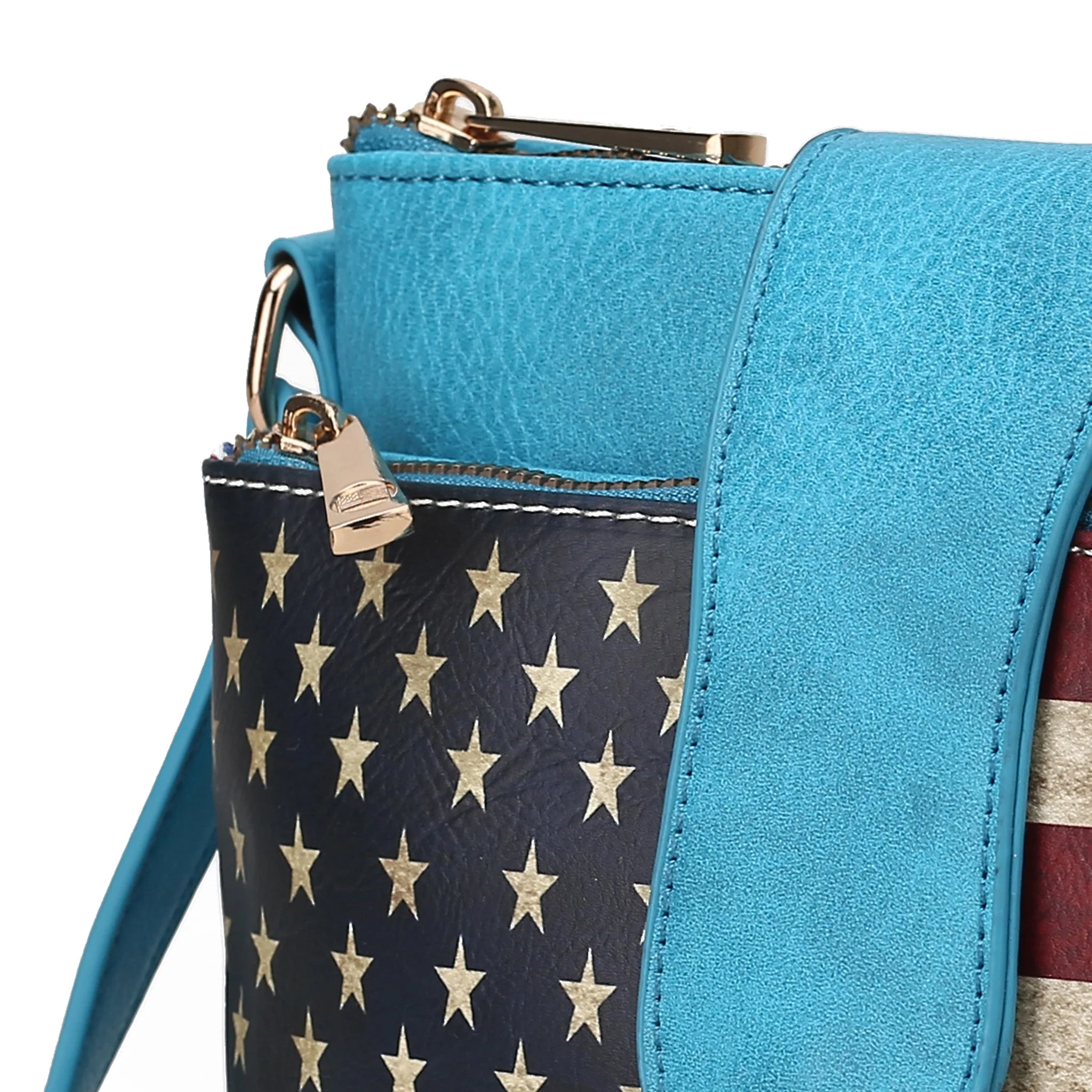 MKF Collection Women's Josephine Printed Flag Crossbody Bag - Image 5
