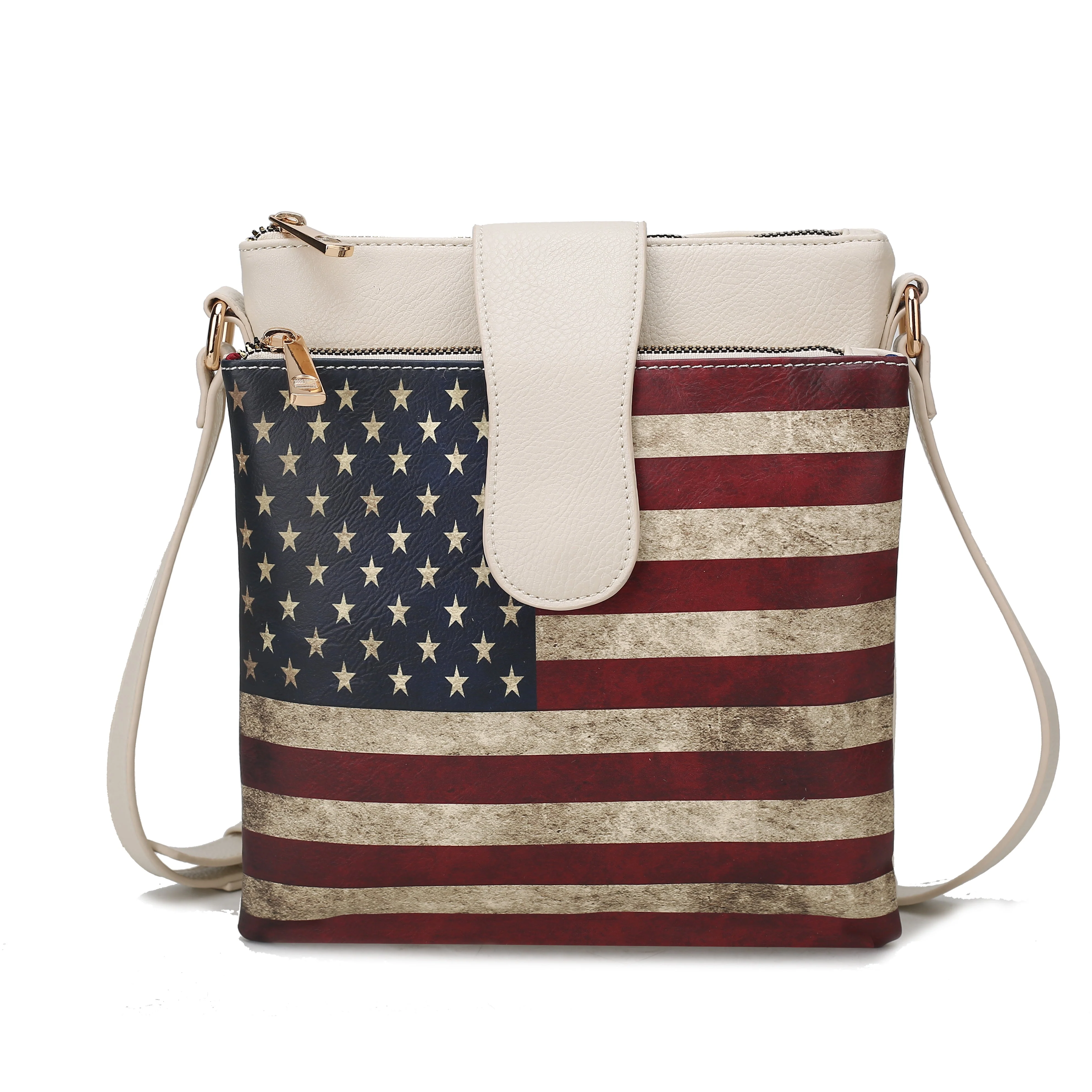 MKF Collection Women's Josephine Printed Flag Crossbody Bag - Image 6