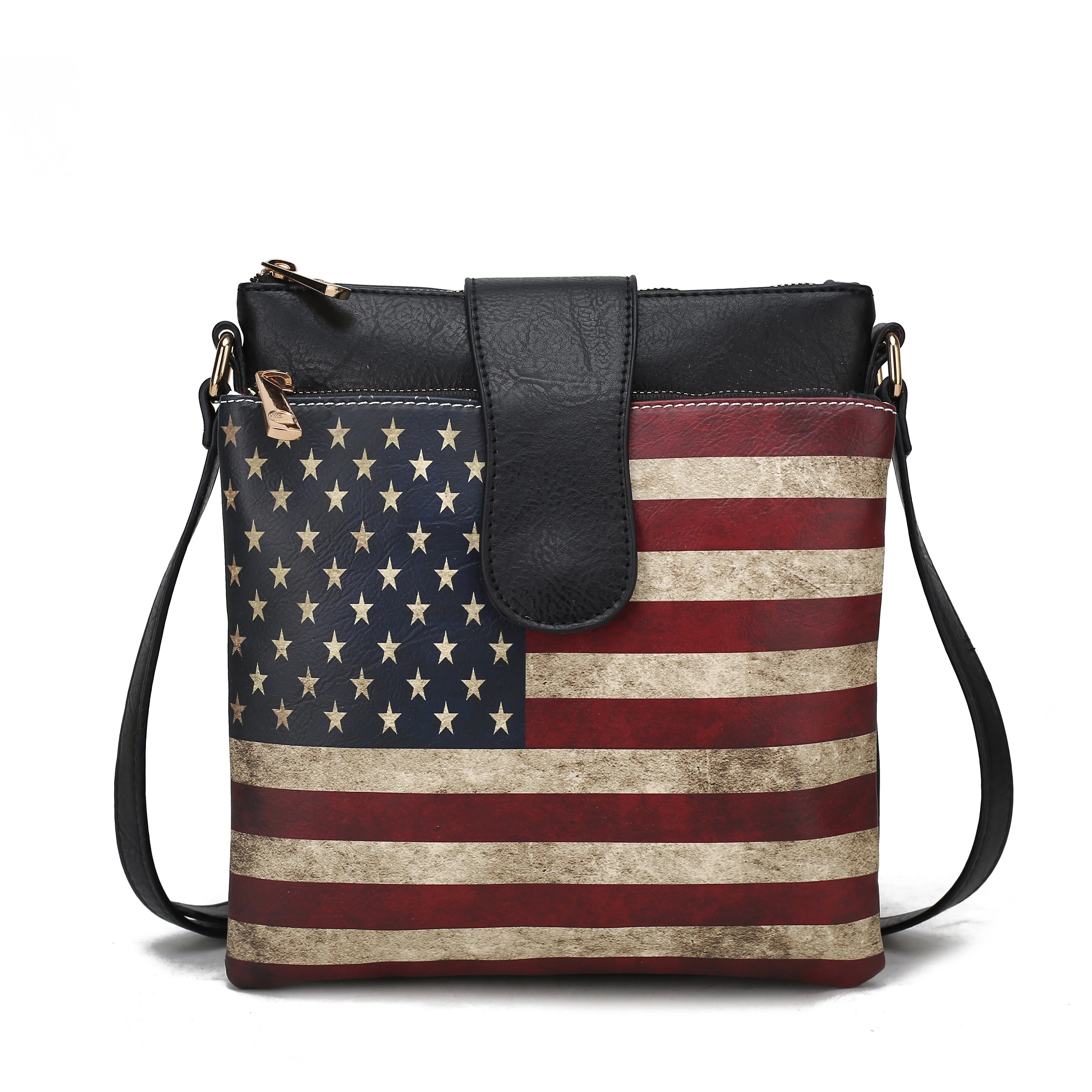 MKF Collection Women's Josephine Printed Flag Crossbody Bag - Image 7