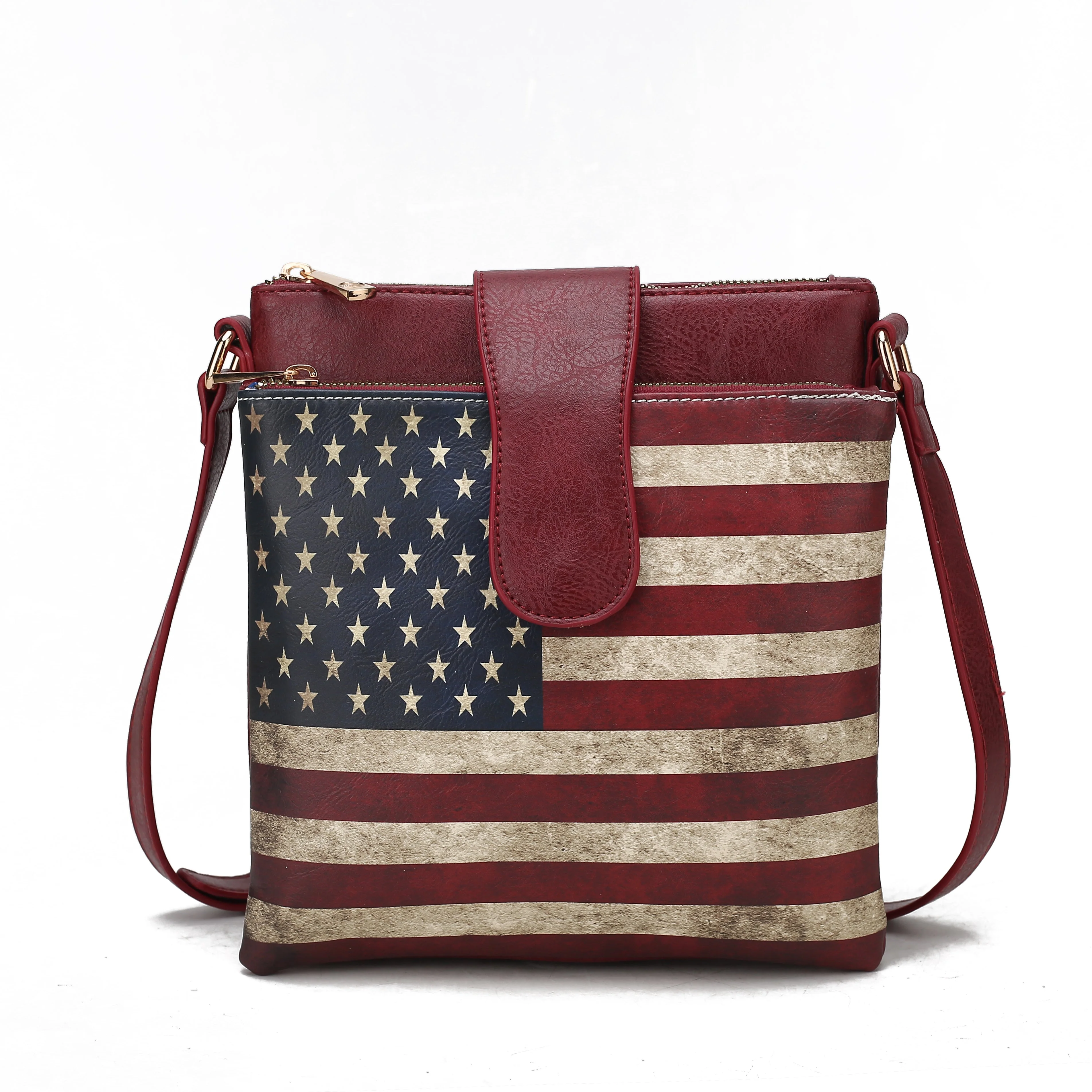 MKF Collection Women's Josephine Printed Flag Crossbody Bag - Image 8