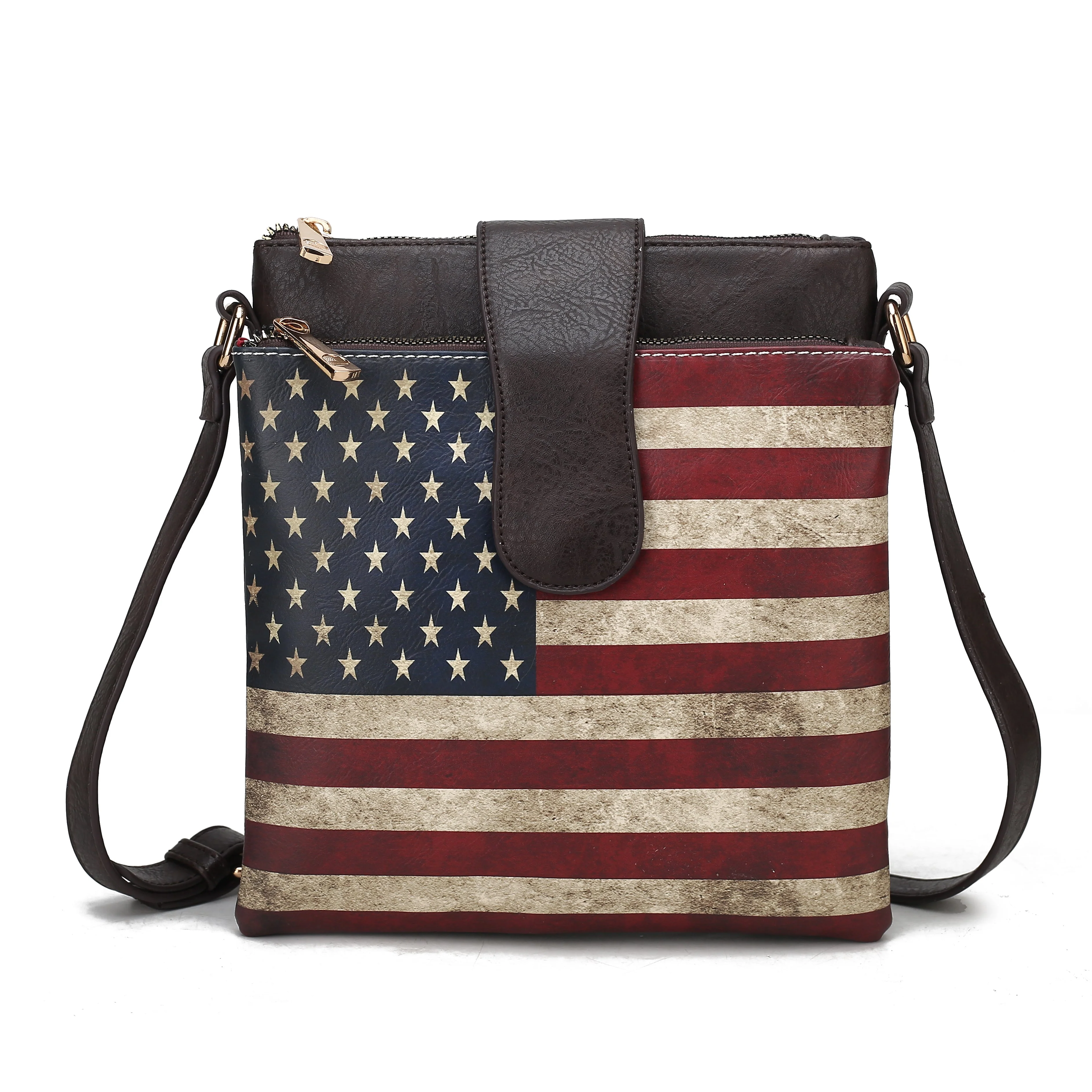 MKF Collection Women's Josephine Printed Flag Crossbody Bag - Image 9