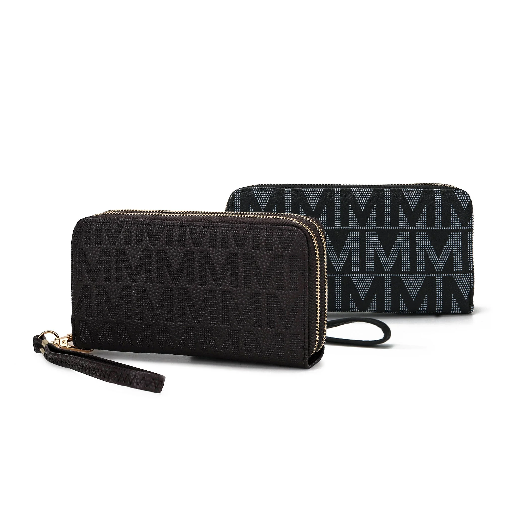 MKF Collection Women's Kathe Embossed M Signature Wallet Wristlet - Image 10