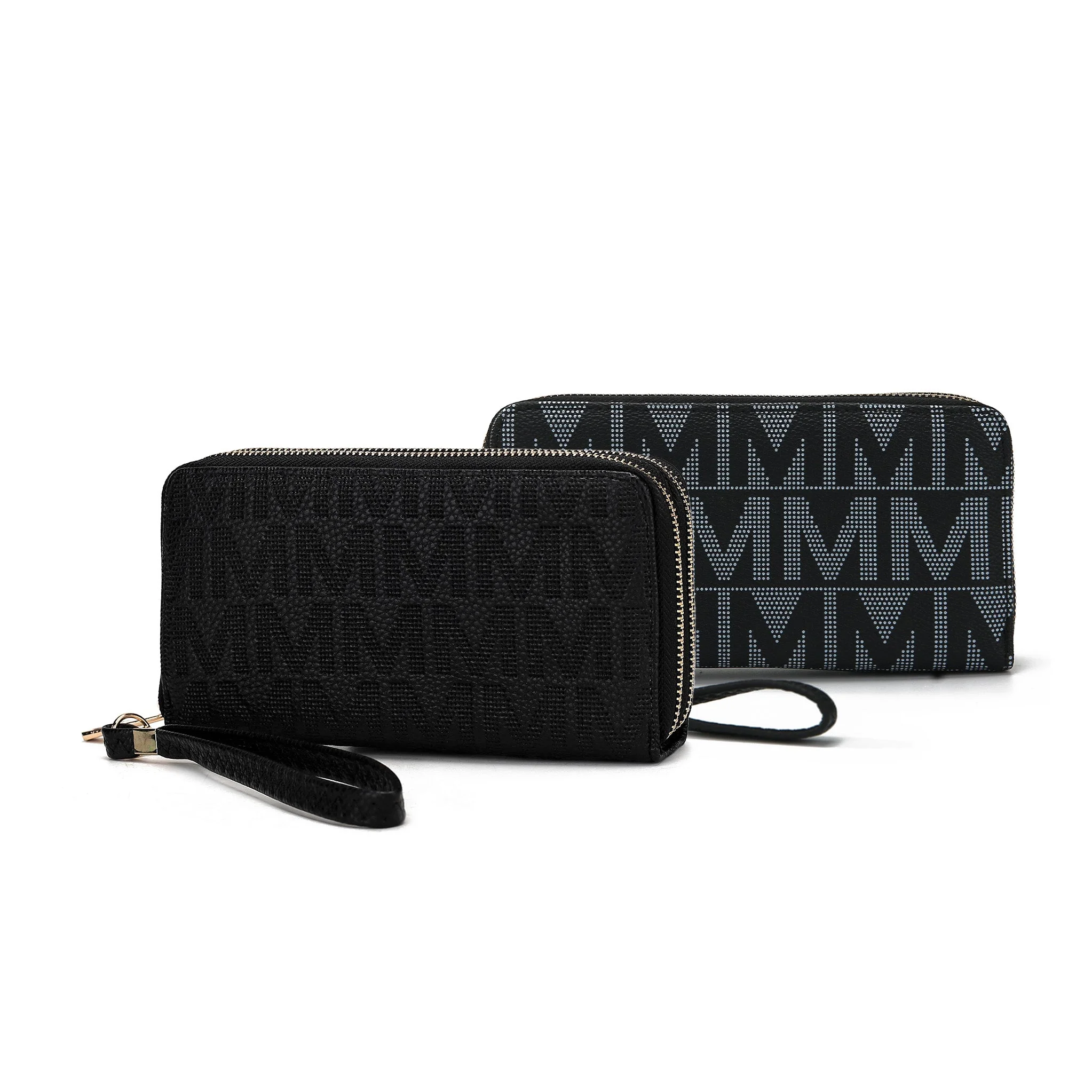 MKF Collection Women's Kathe Embossed M Signature Wallet Wristlet - Image 11