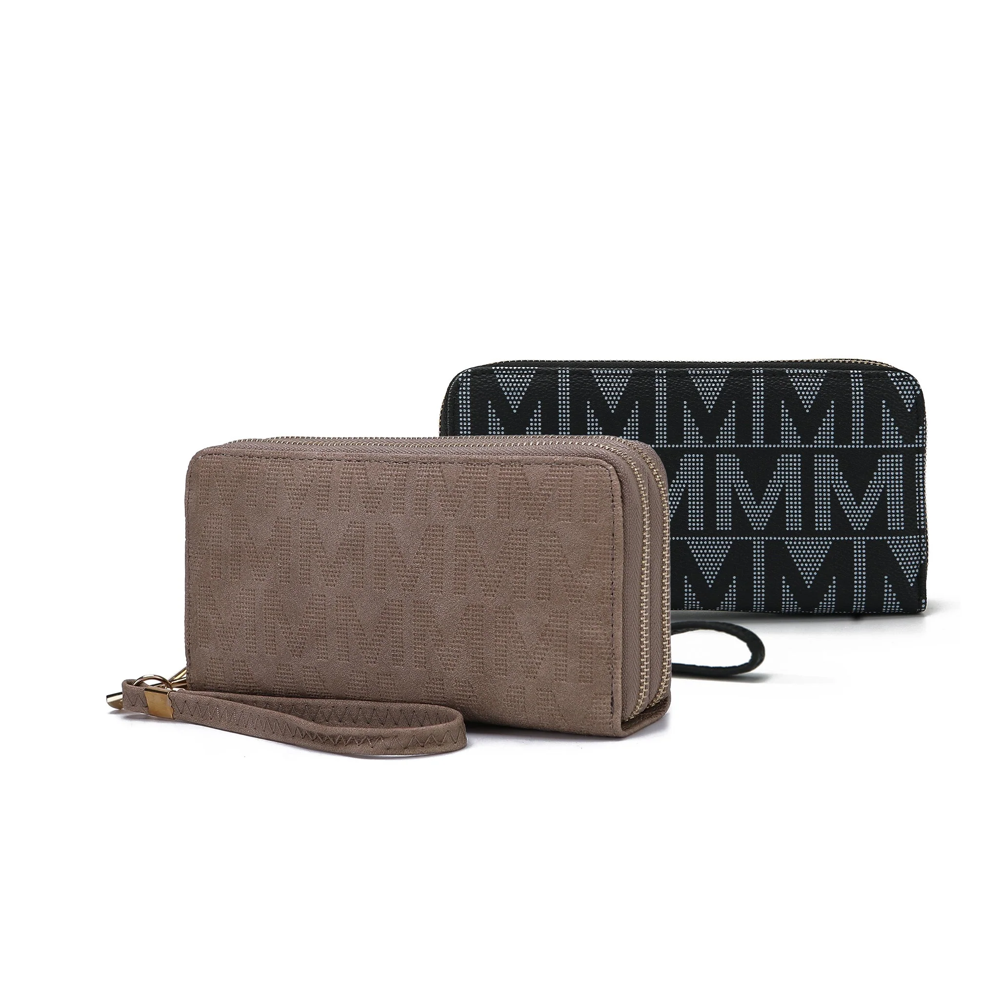 MKF Collection Women's Kathe Embossed M Signature Wallet Wristlet - Image 13