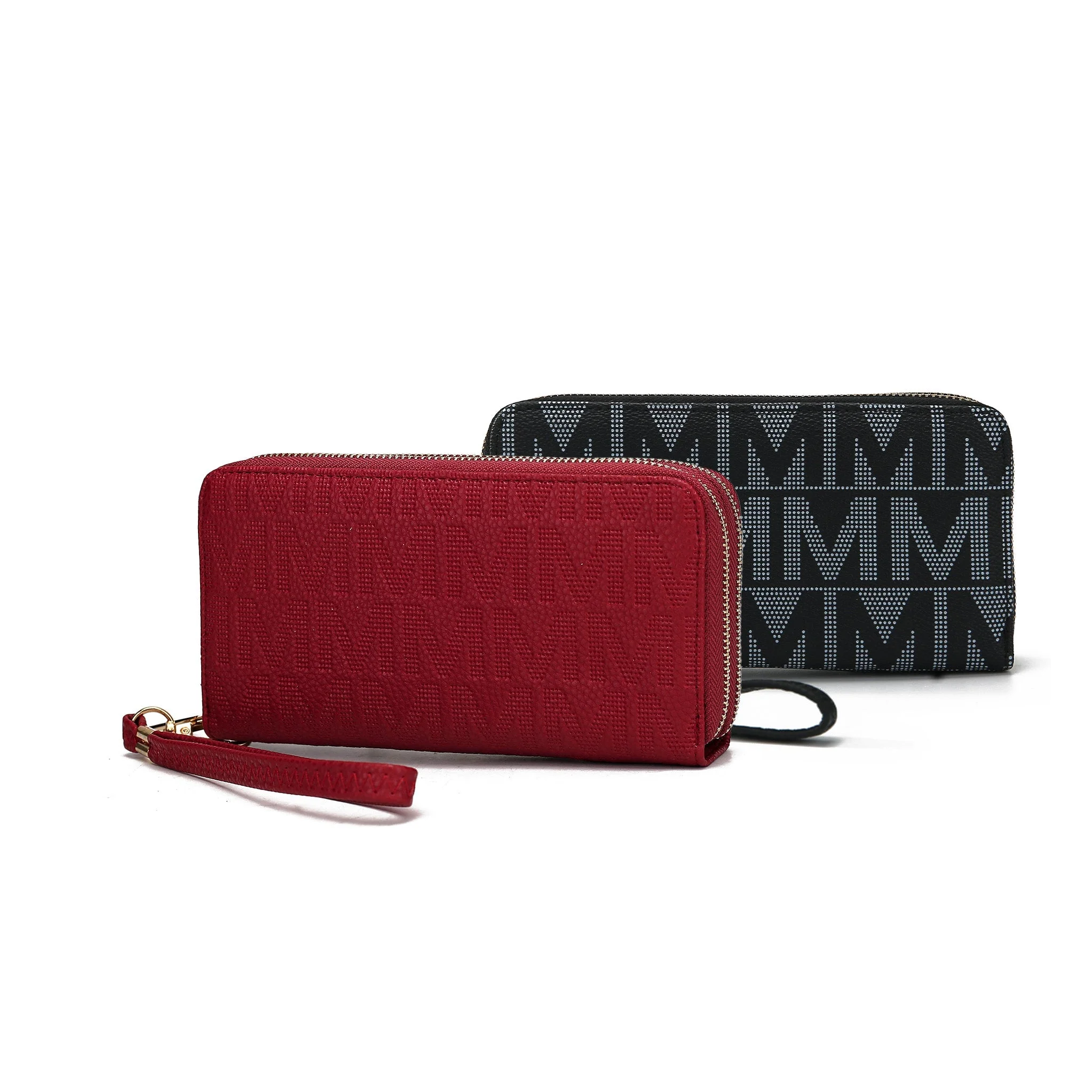 MKF Collection Women's Kathe Embossed M Signature Wallet Wristlet - Image 4