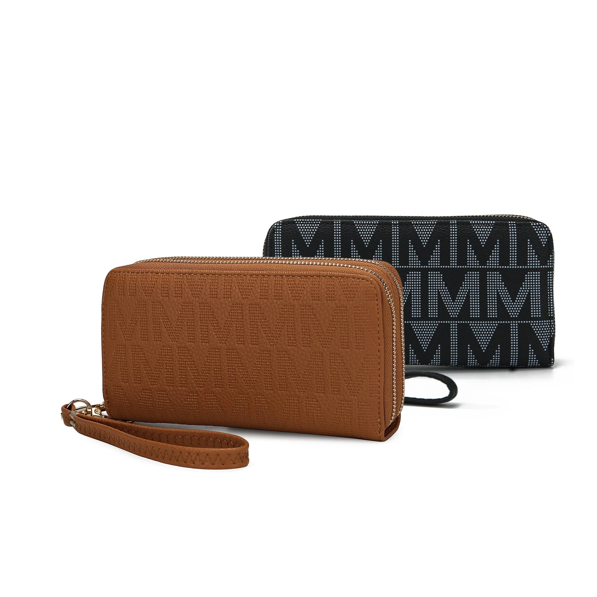 MKF Collection Women's Kathe Embossed M Signature Wallet Wristlet - Image 6