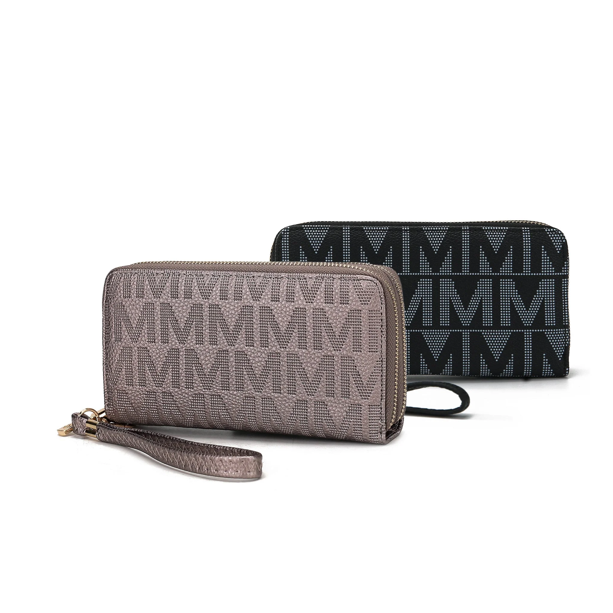 MKF Collection Women's Kathe Embossed M Signature Wallet Wristlet - Image 7