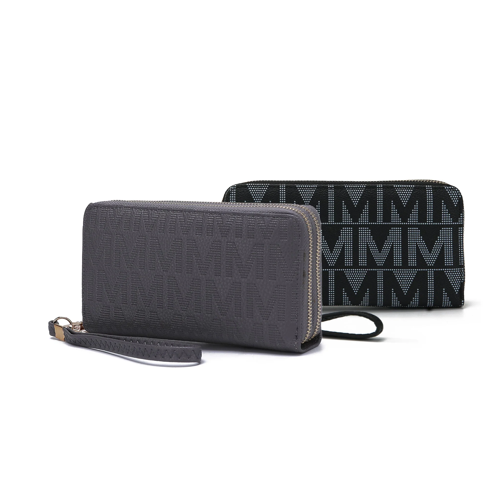 MKF Collection Women's Kathe Embossed M Signature Wallet Wristlet - Image 9