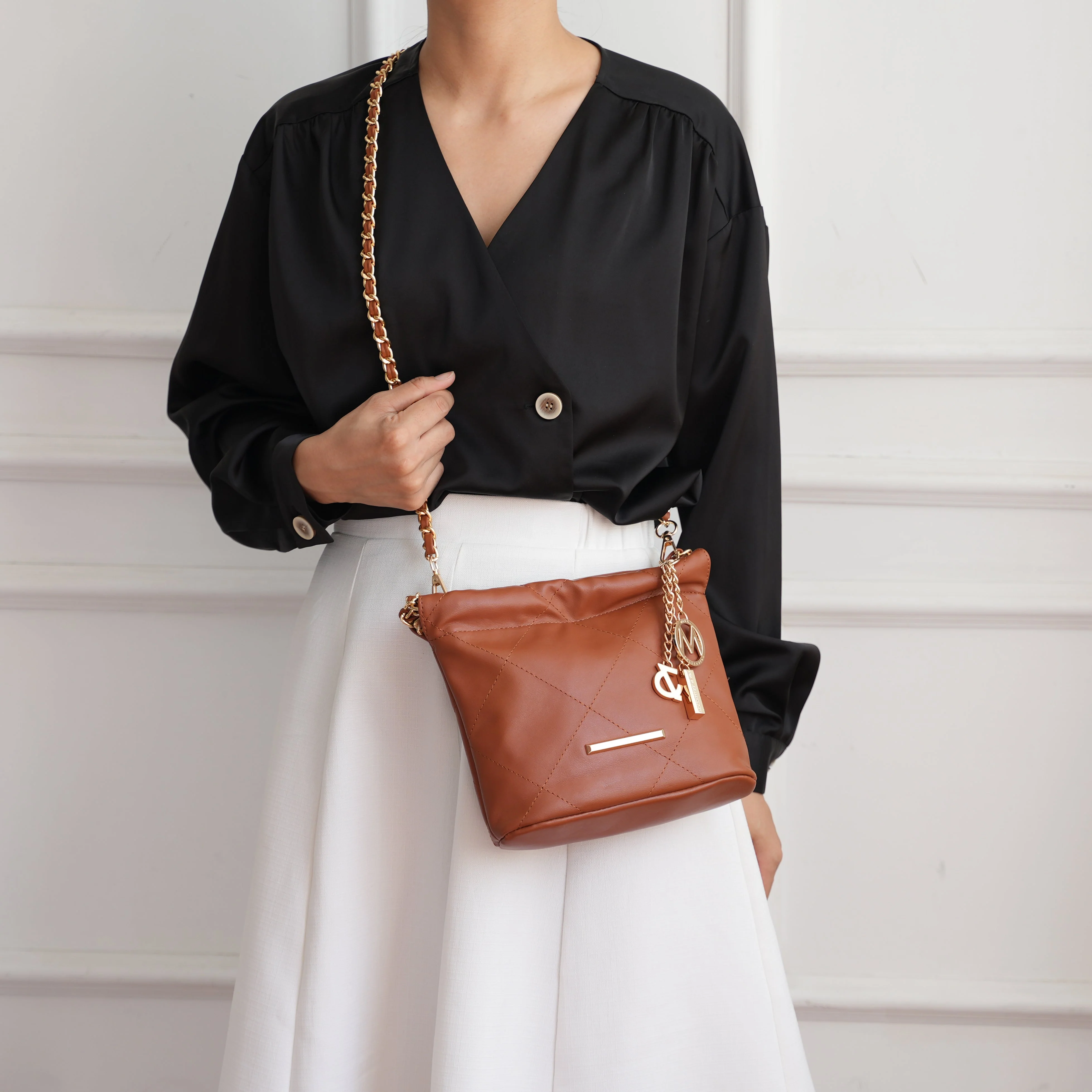 MKF Collection Women's Loriana Quilted Bag - Image 2