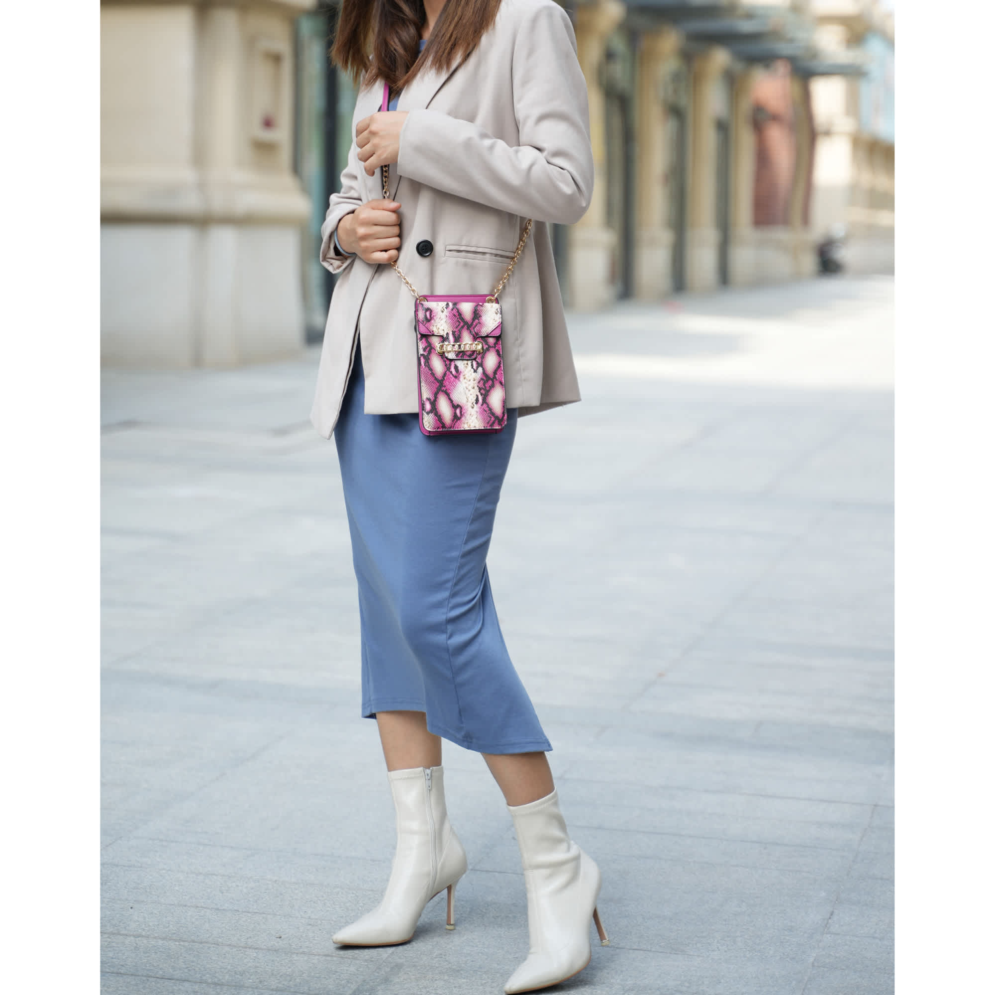 MKF Collection Yael Snake embossed Vegan Leather Phone Crossbody by Mia K. - Image 21