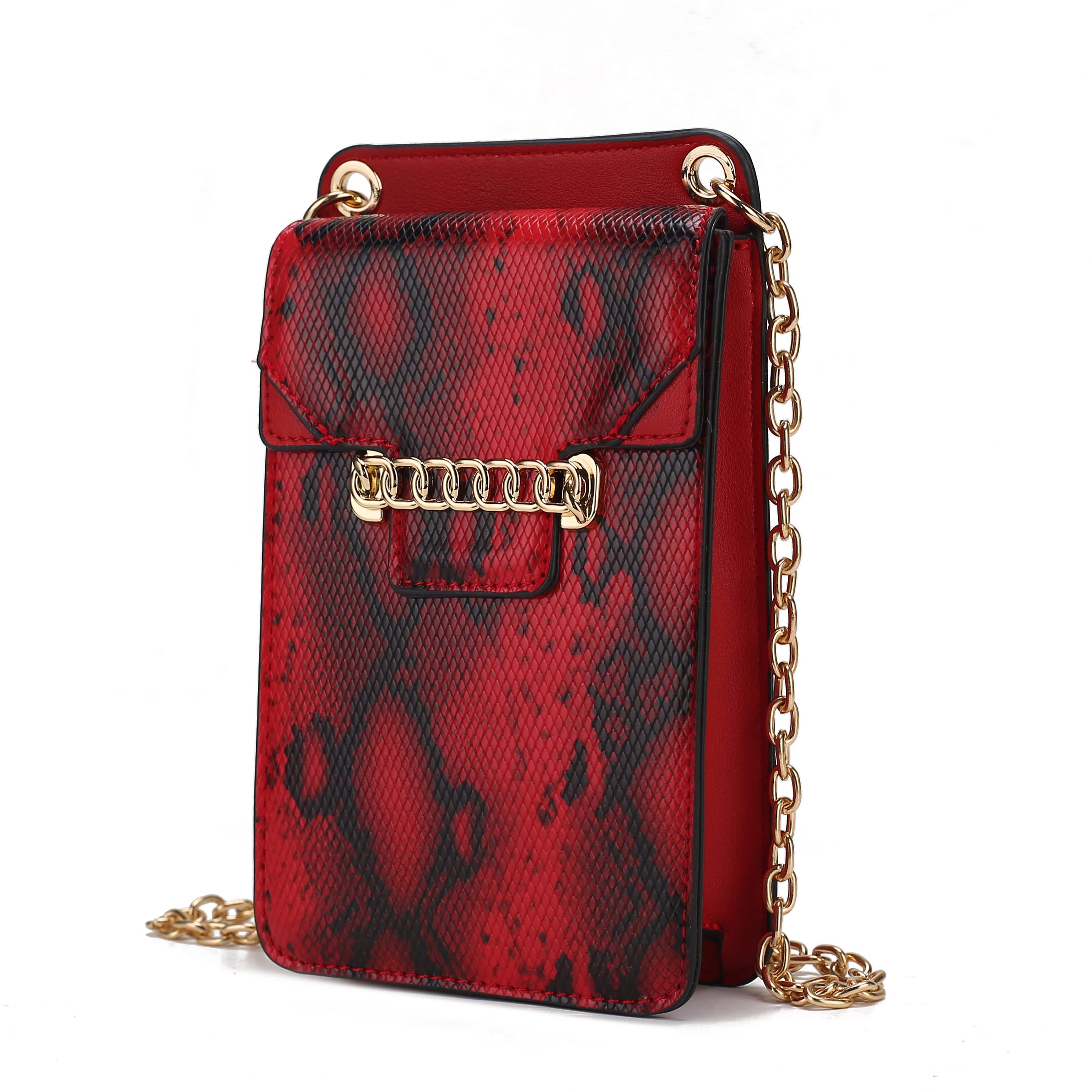 MKF Collection Yael Snake embossed Vegan Leather Phone Crossbody by Mia K. - Image 8