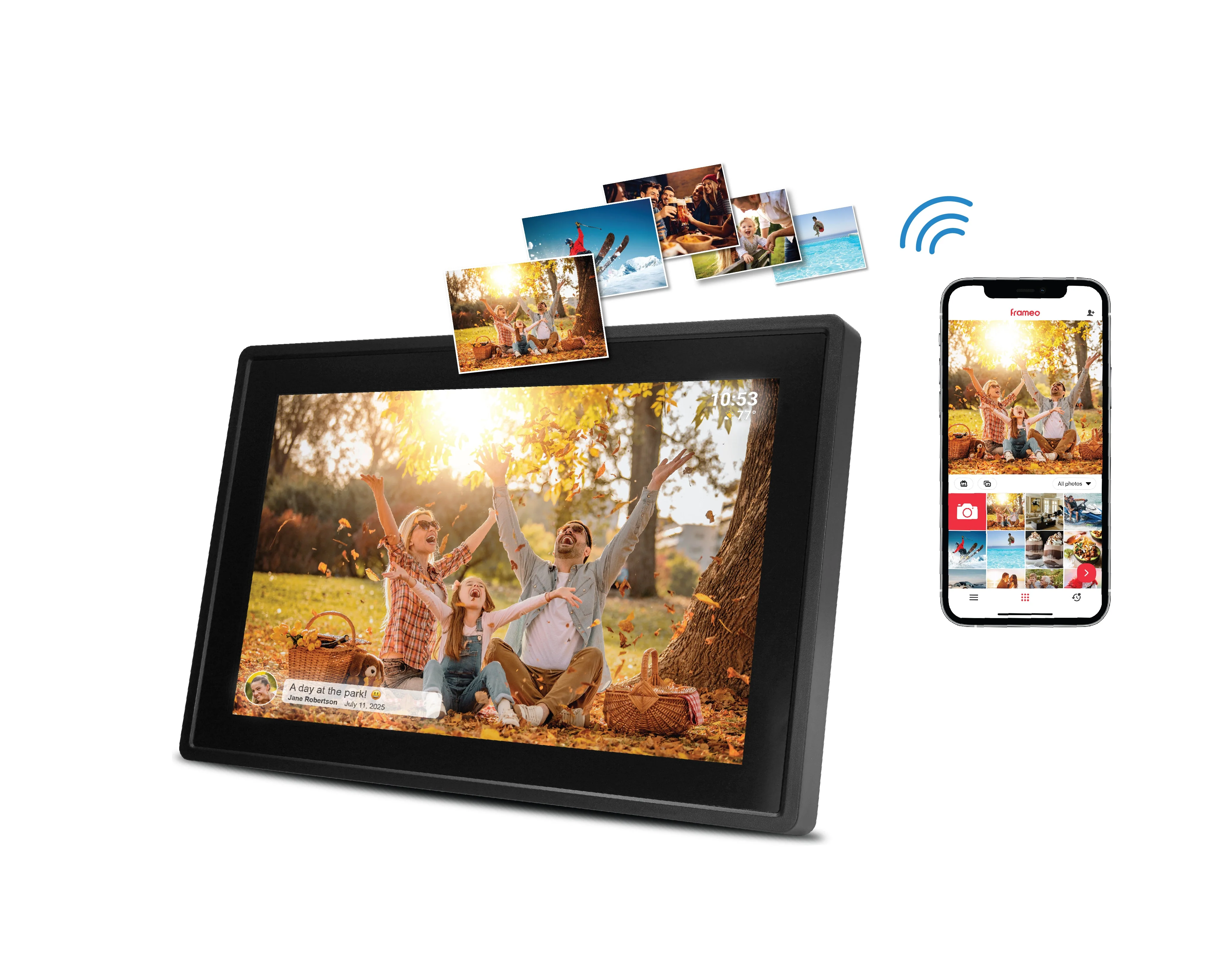 MNDPF101 10.1" Smart Photo Frame with Frameo (Black) - Image 12