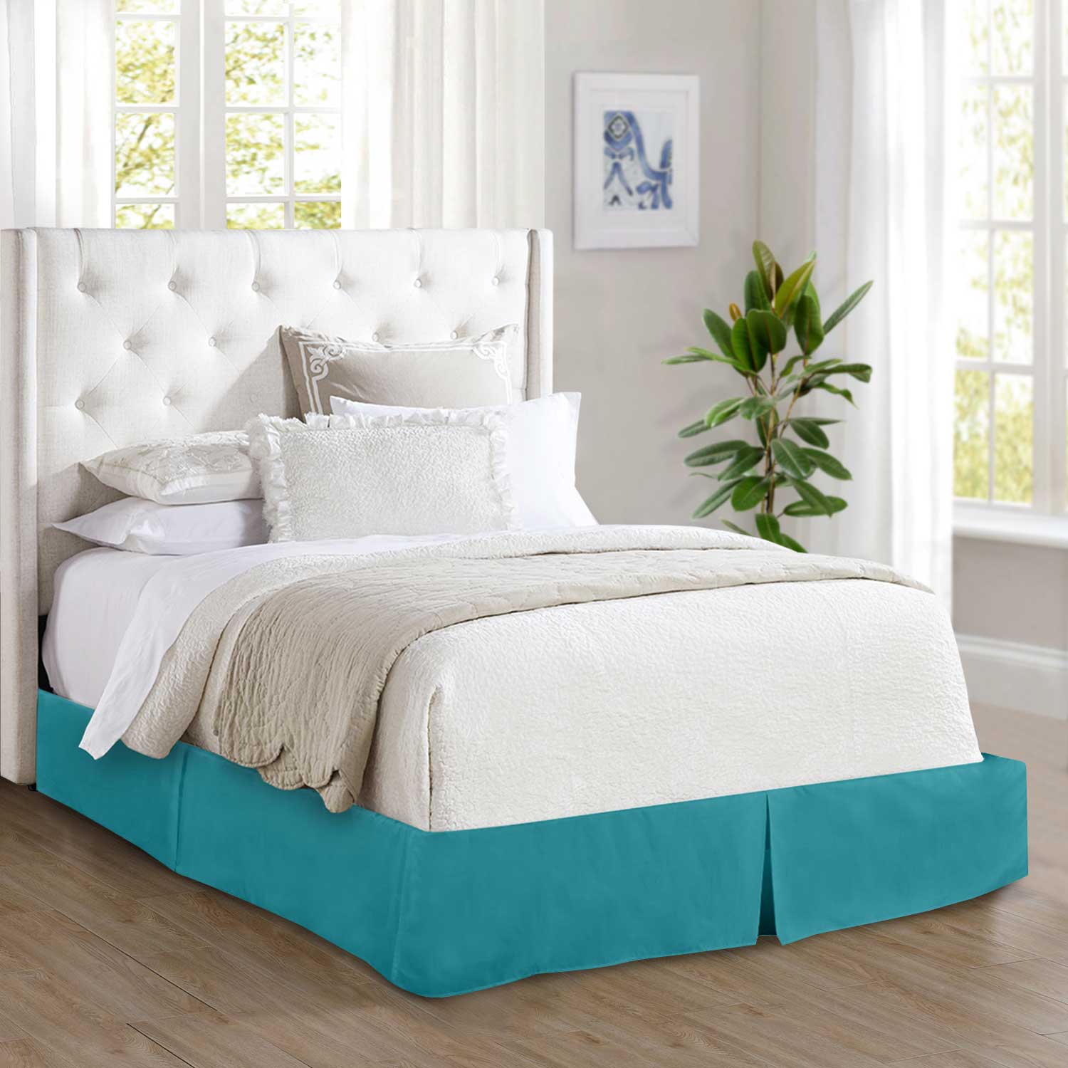 Mocassi 1-Piece Solid Bed Skirt, Quality Design and Expertly Tailored, Luxury 1500 Series Wrinkle & Fade Resistant - Image 17