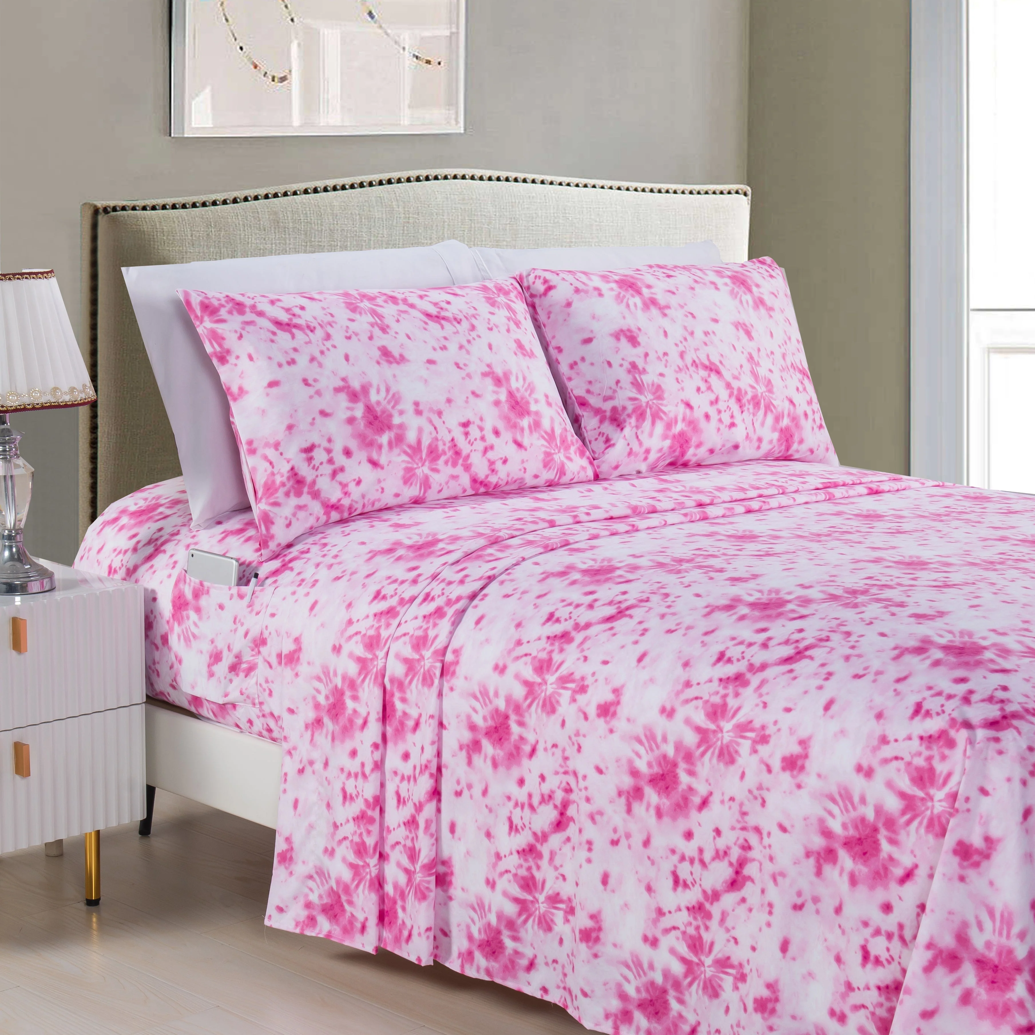 Mocassi 6-Piece Colorful Tie Dye Pattern Sheet Set - Soft as Hotel Premium Quality Bedding - Image 9