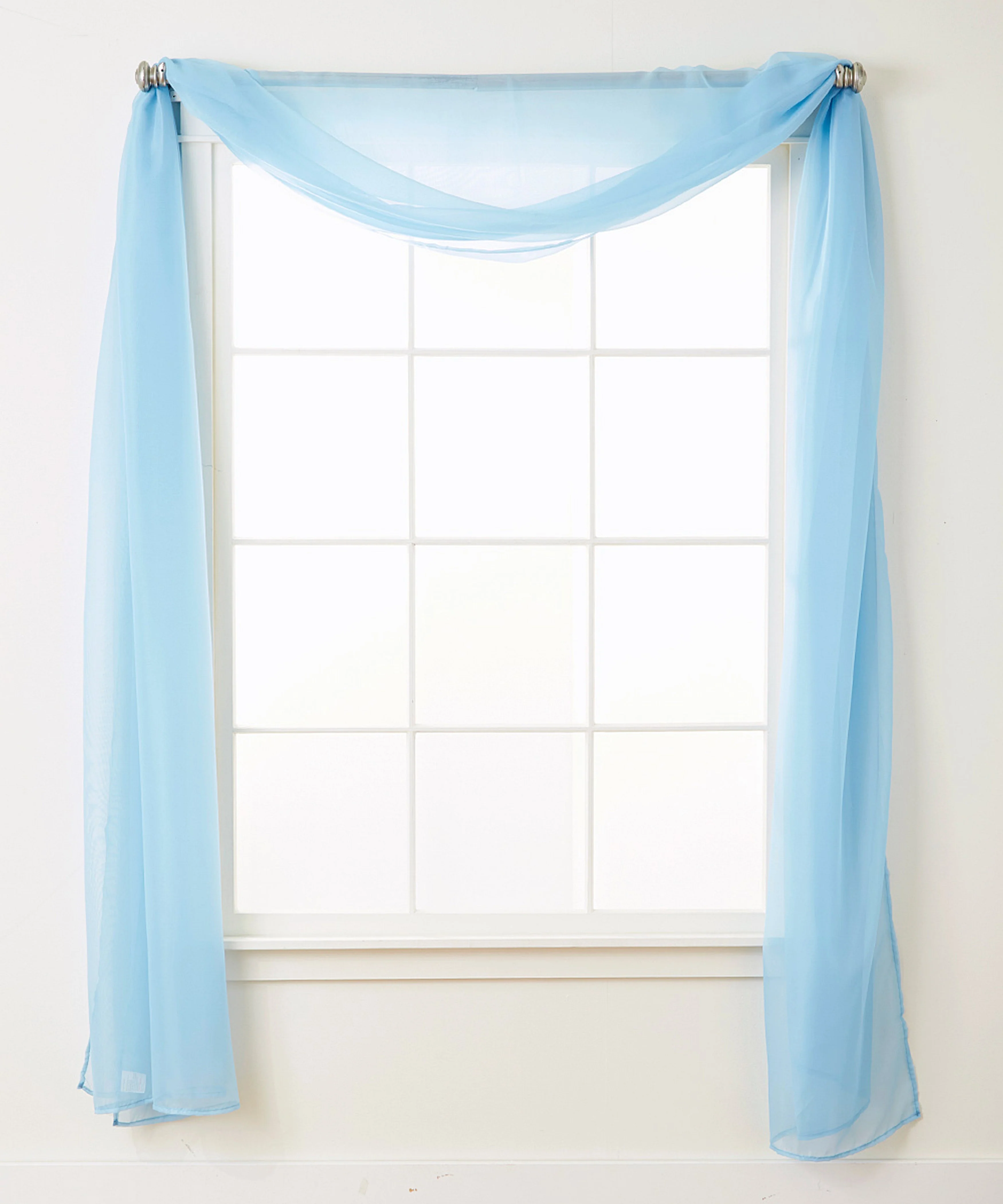 Mocassi Scarf Sheer Curtain Panel with 2 inch Rod Pocket (1 Piece) 55" width X 216" Length - Image 11