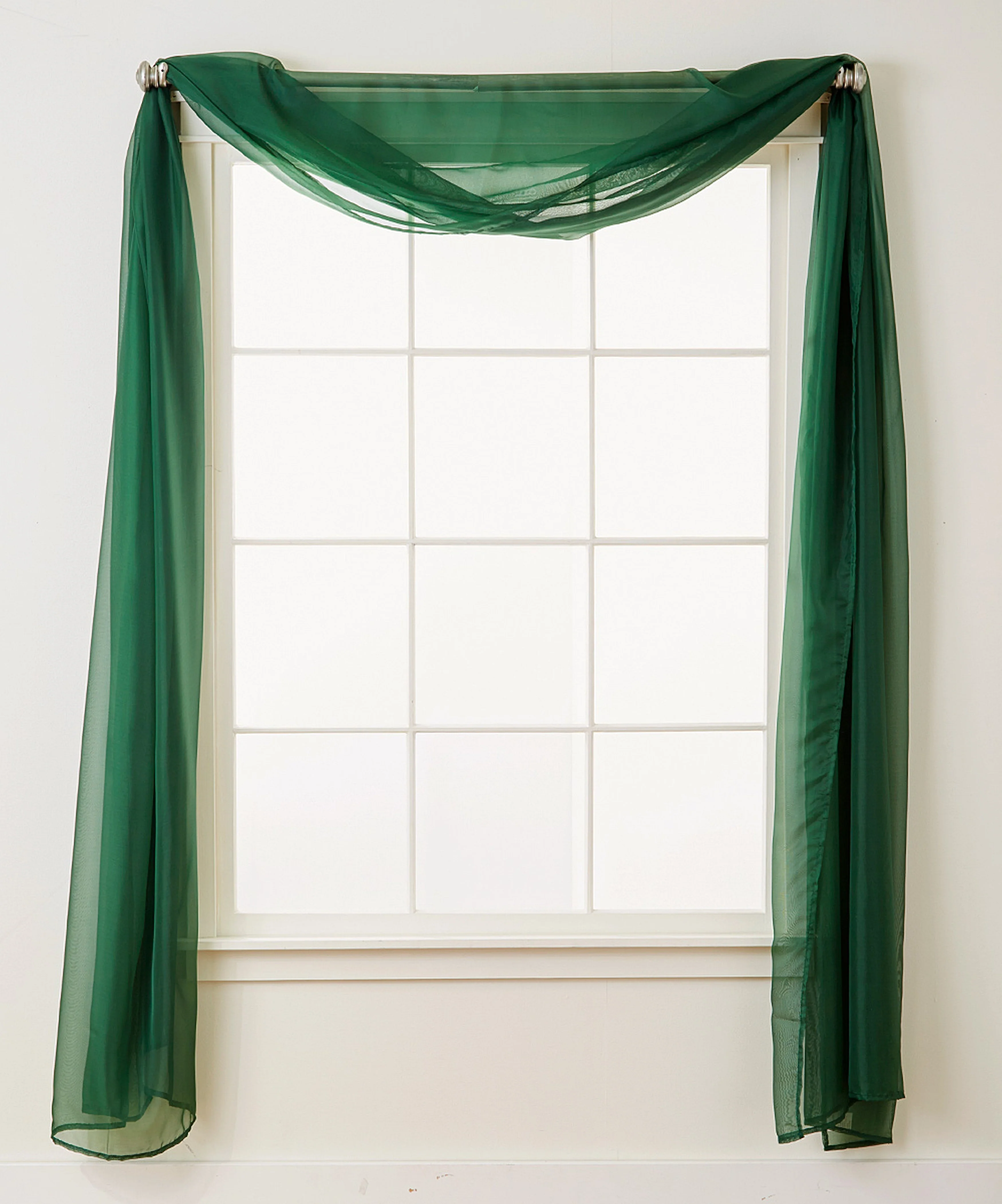 Mocassi Scarf Sheer Curtain Panel with 2 inch Rod Pocket (1 Piece) 55" width X 216" Length - Image 21