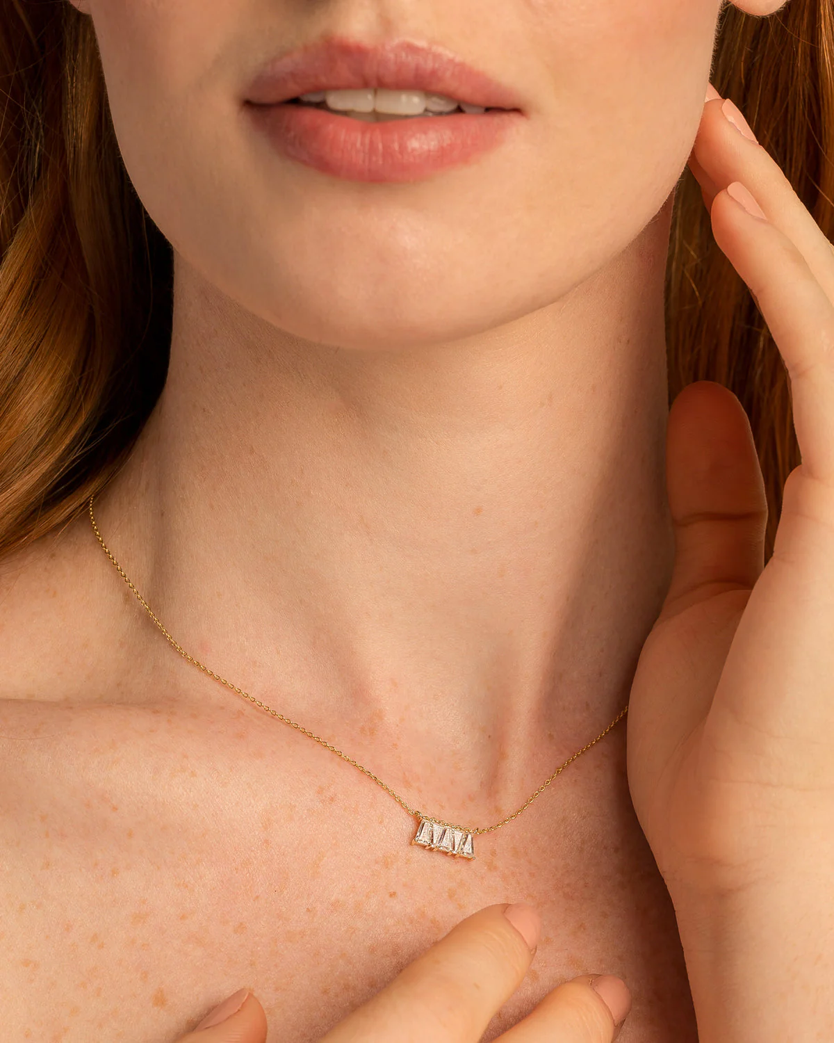 Mom Baguette Dainty Necklace - Image 5
