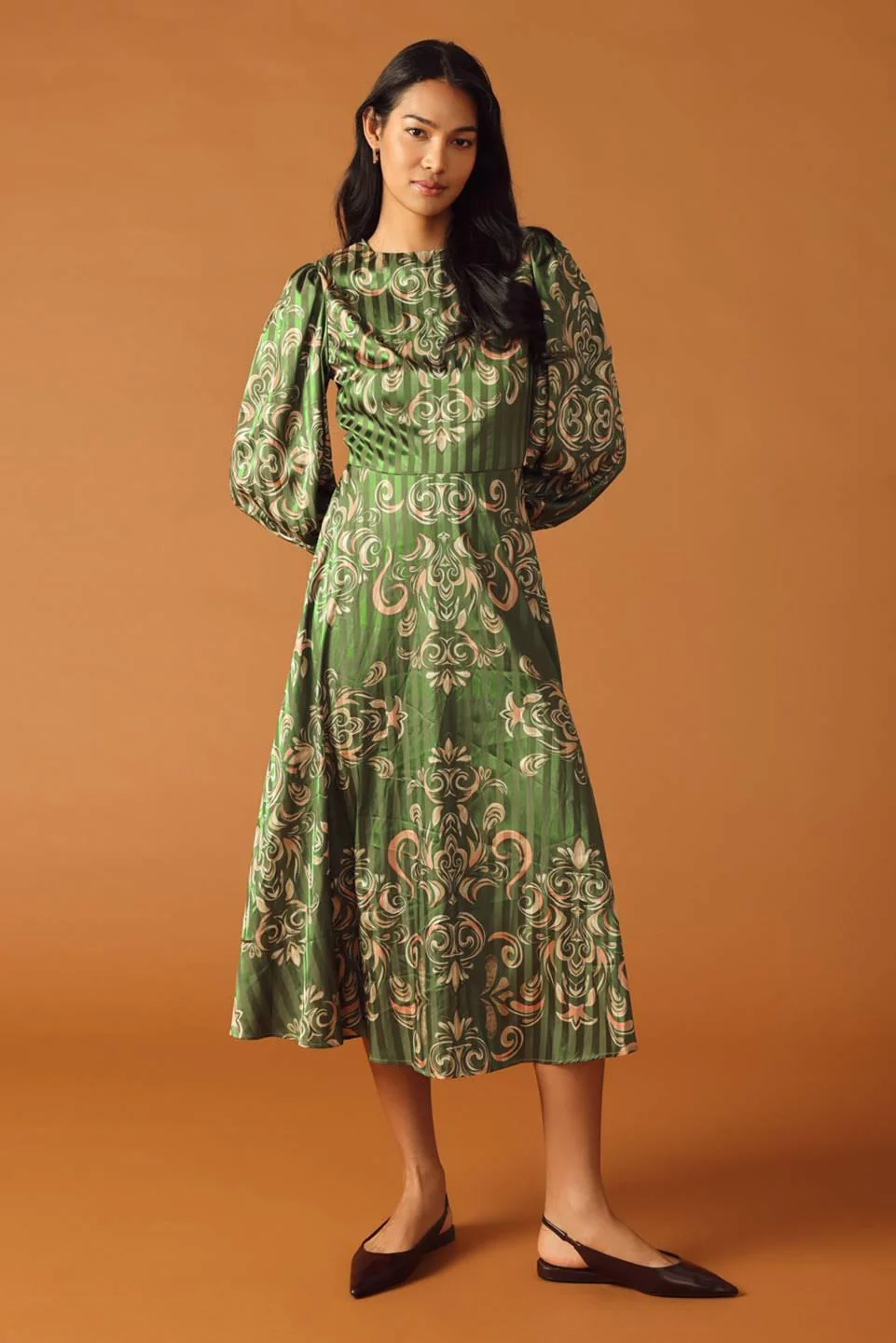 Moments of Clarity Woven Midi Dress - Image 5