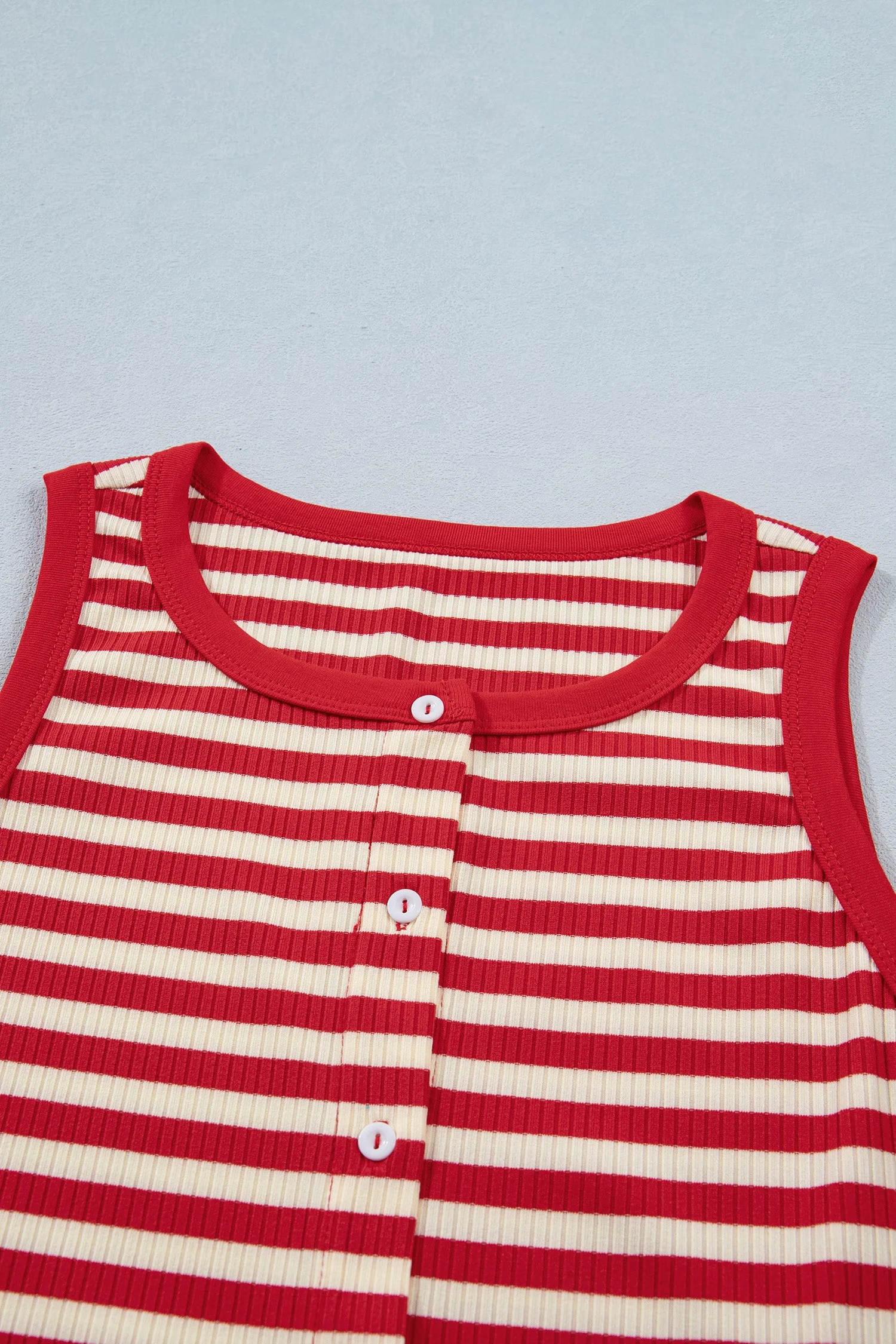 Threaded Pear Monica Ribbed Knit Tank Top - Image 9