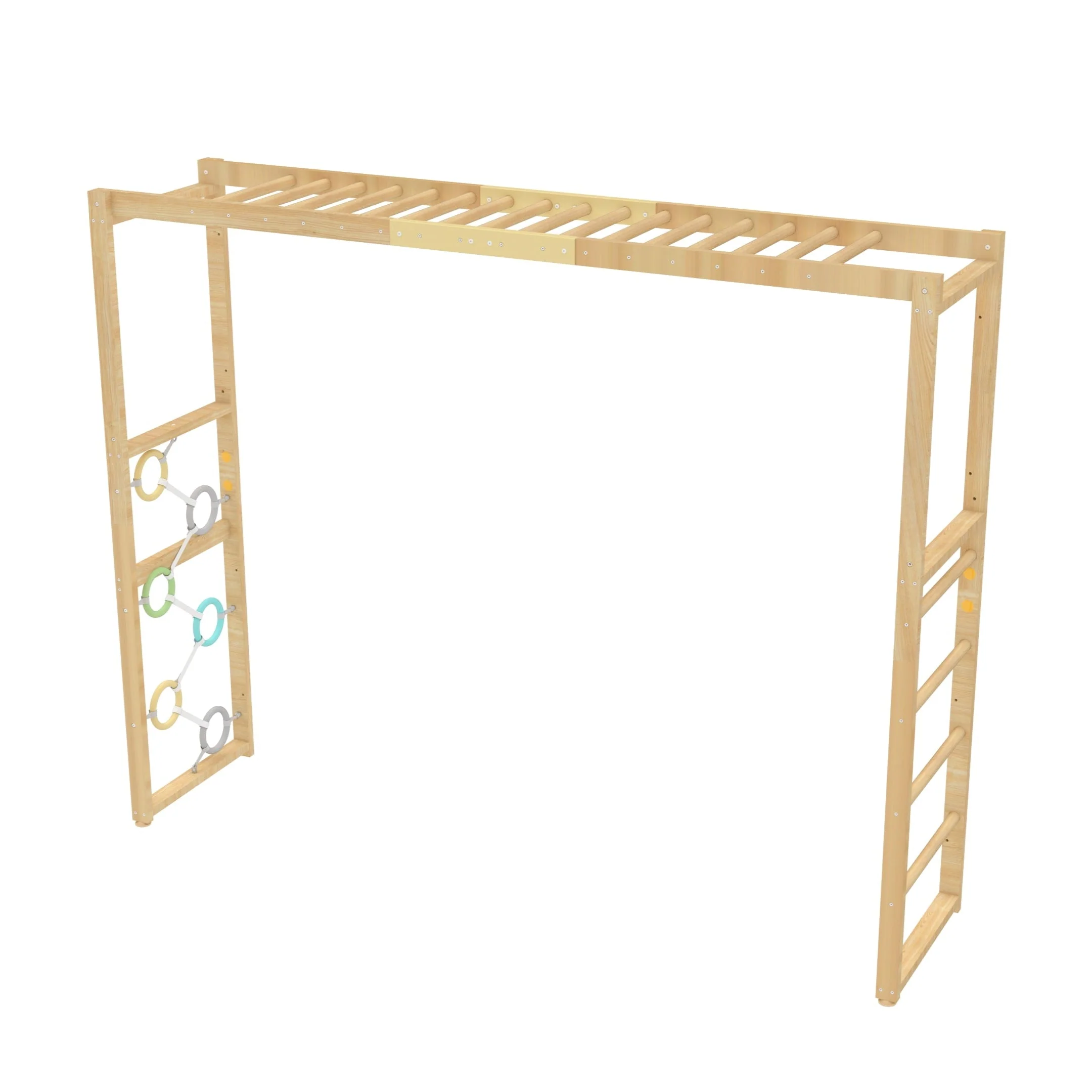 Monkey Bar Attachment – For 95 Inch Walnut Swedish Ladder - Image 4