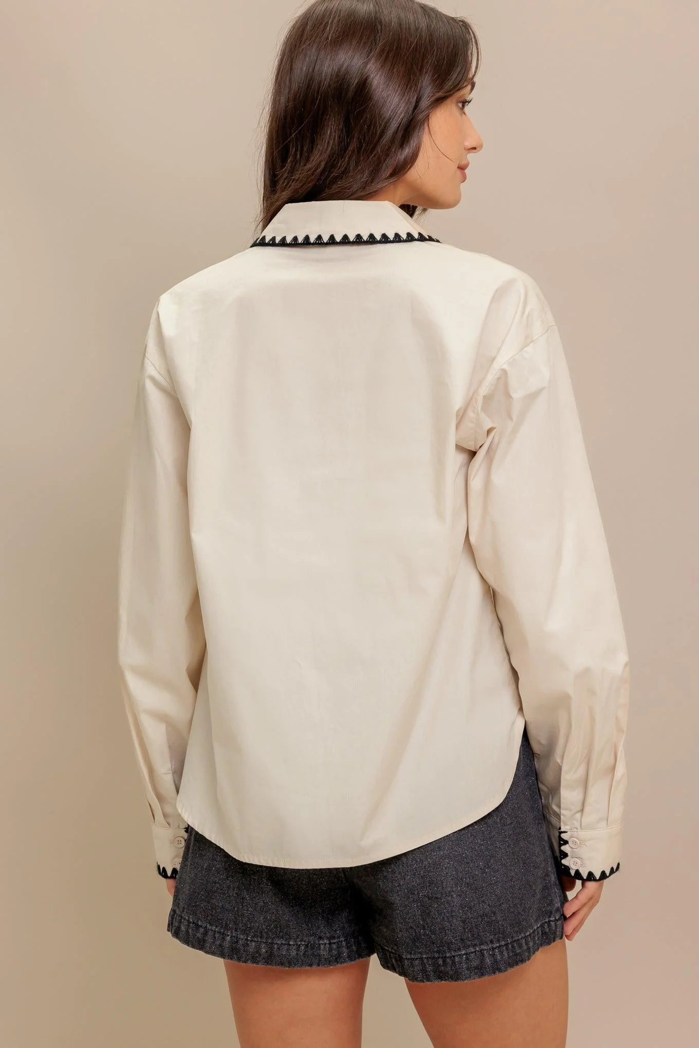 Mono Edge Woven Top - Image 3