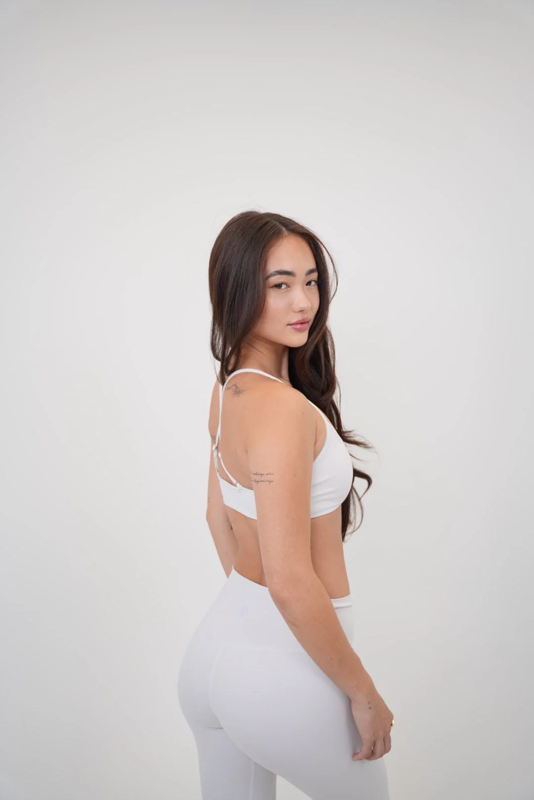My Time Is Divine Lime White Cross-Back Butter Soft Bra - Image 5