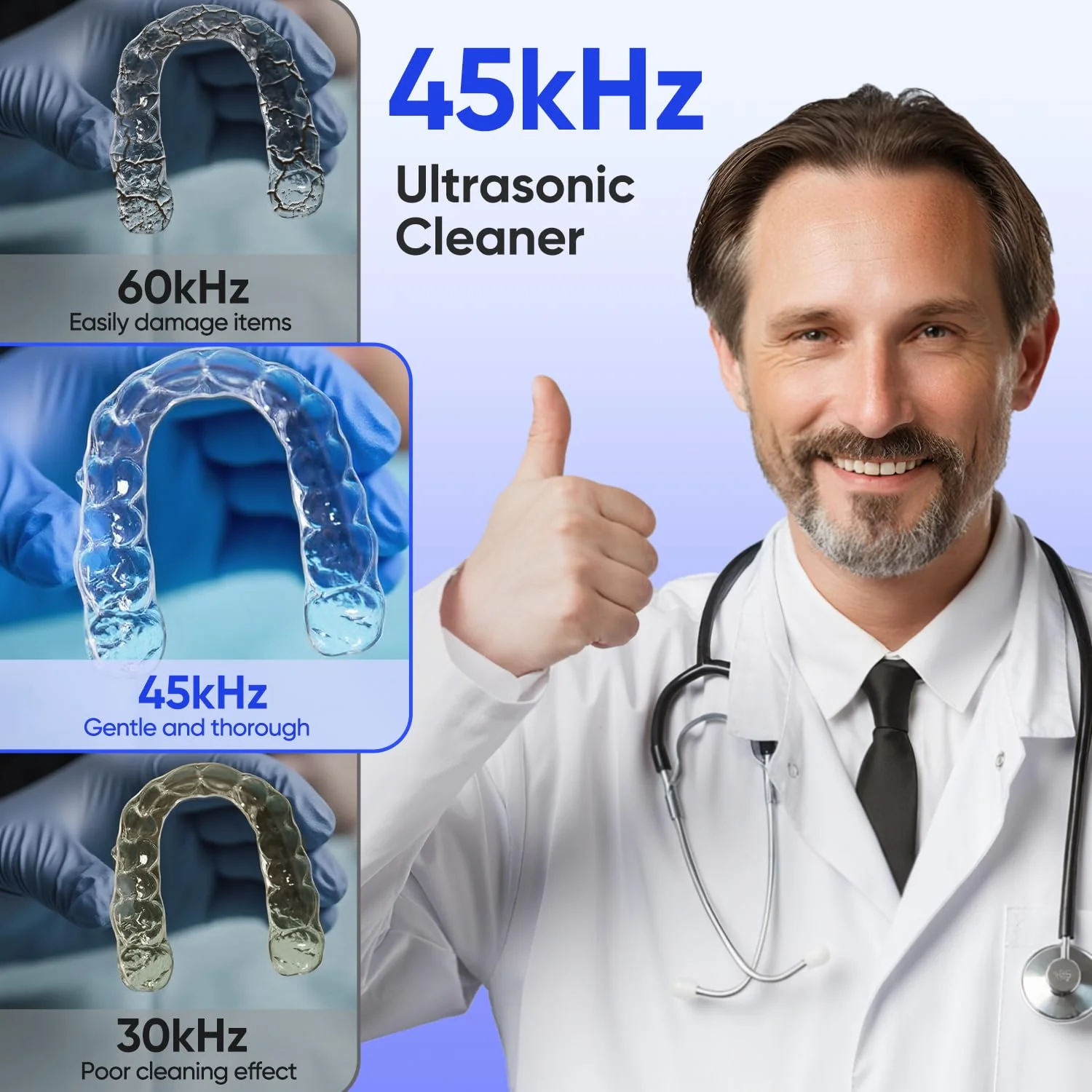 MySmile Dental Ultrasonic Retainer Cleaner Machine, Black - Image 22