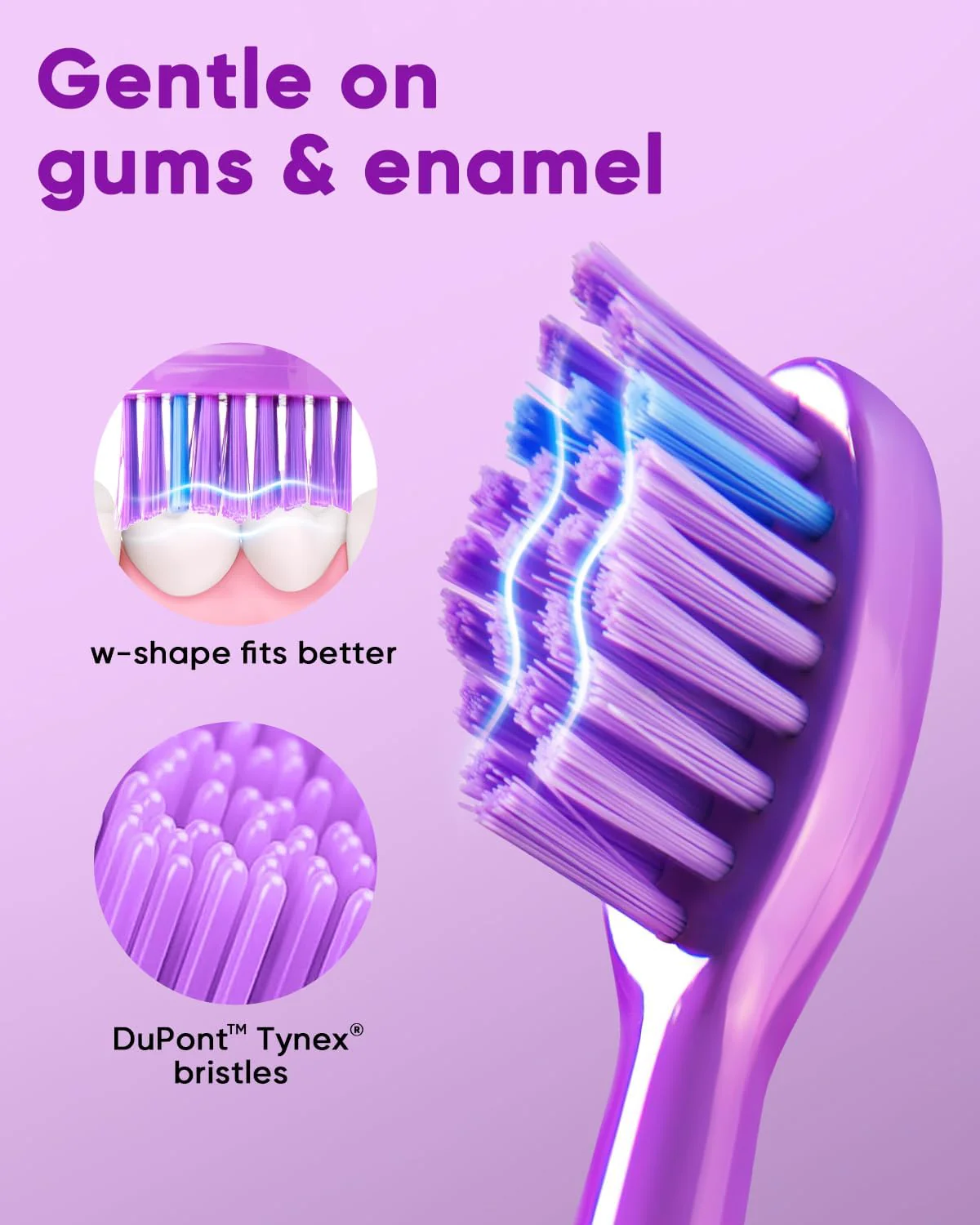 MySmile DY156 Electric Toothbrush for Adults, Purple - Image 5