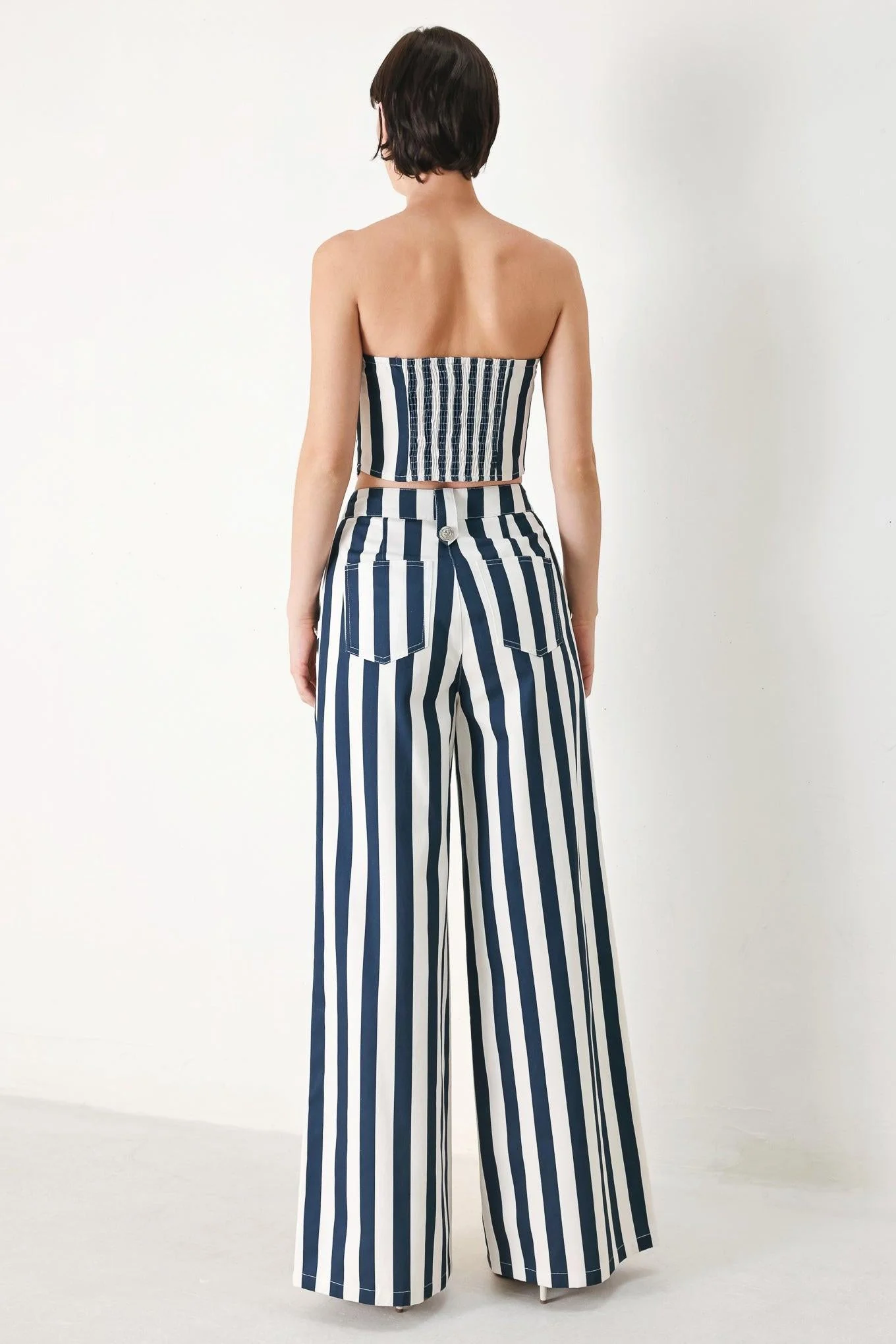 Navy Blossom Woven Pants - Image 5