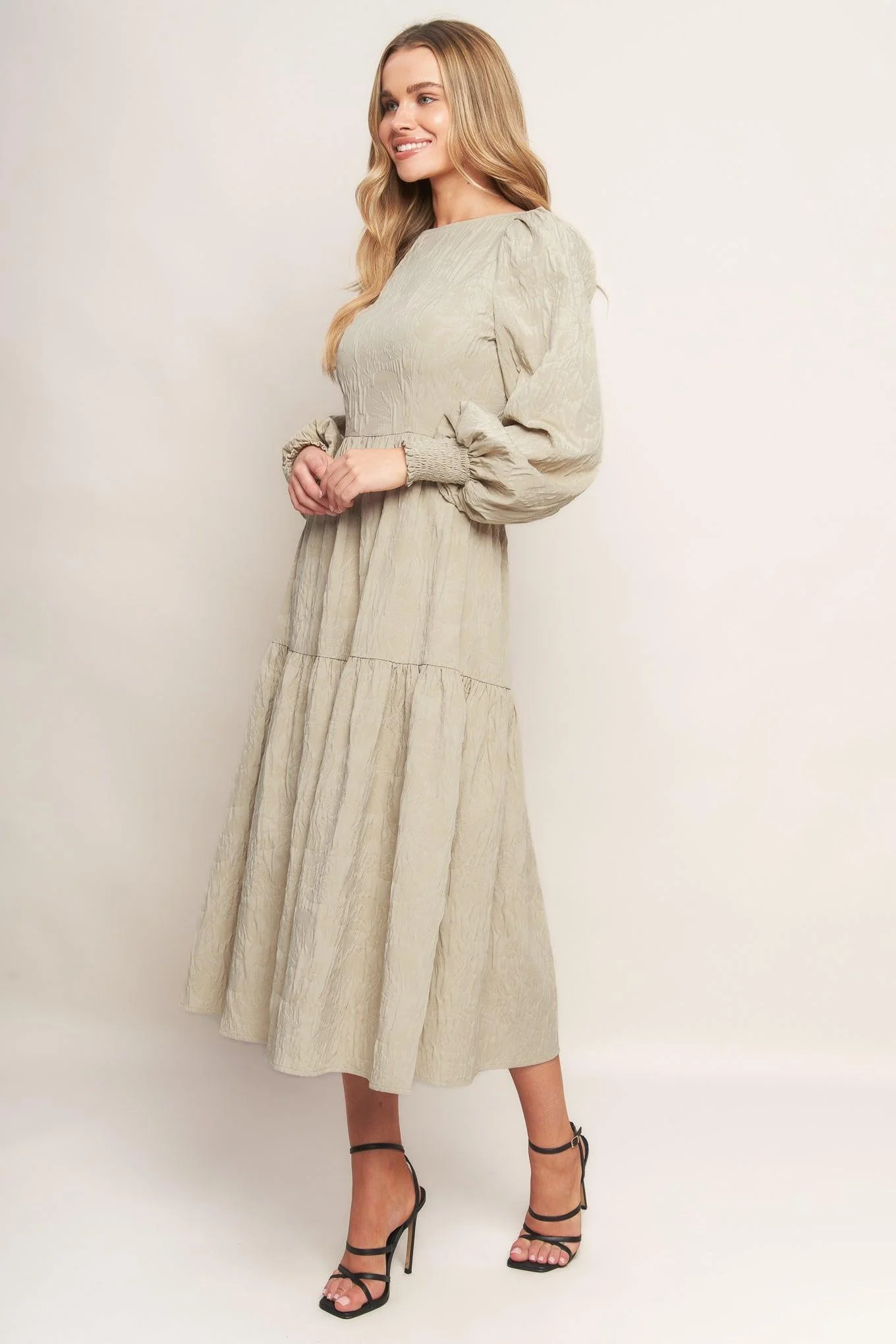 Nebula Nights Woven Midi Dress - Image 6