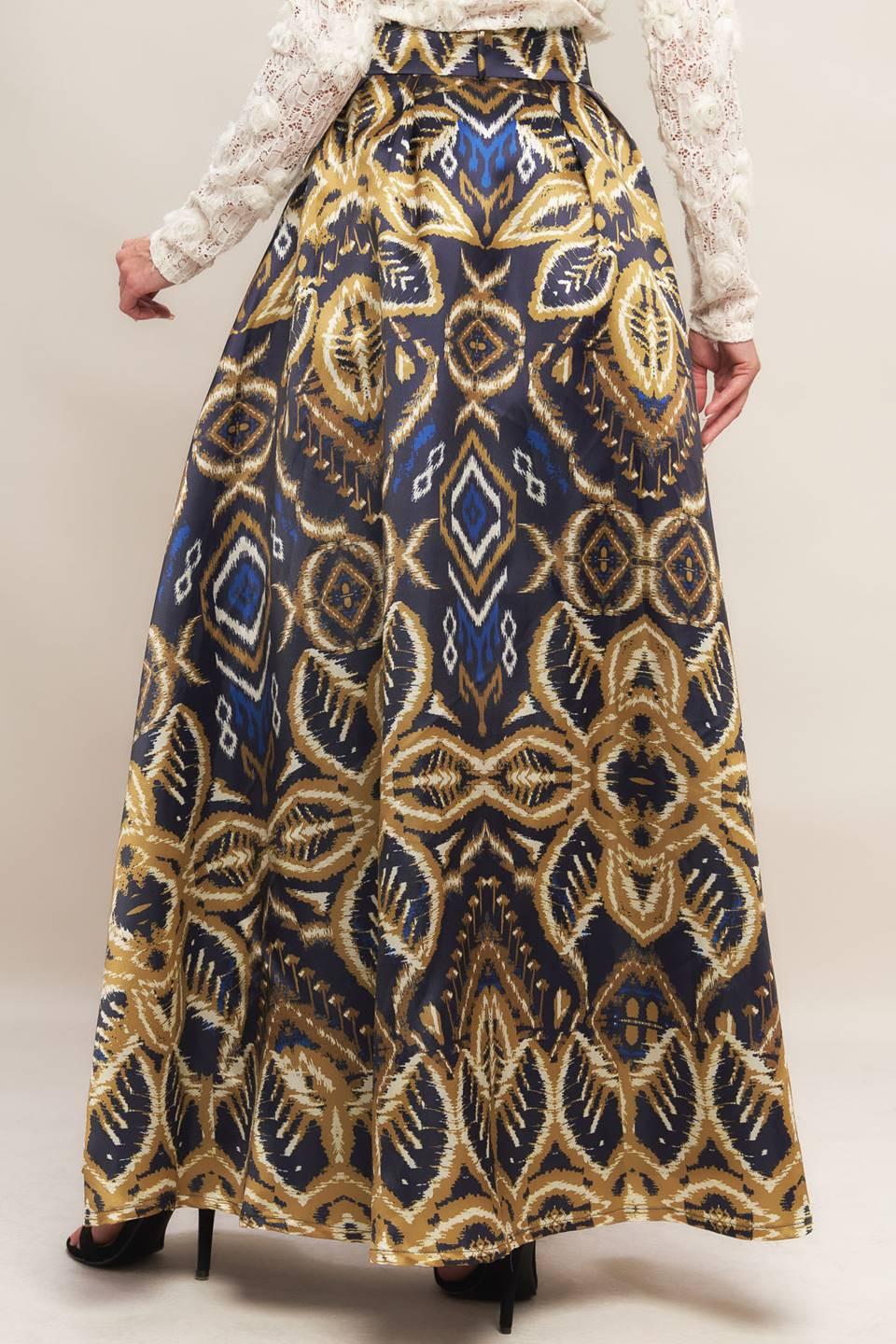 Nightfall Drape Woven Maxi Full Skirt - Image 4