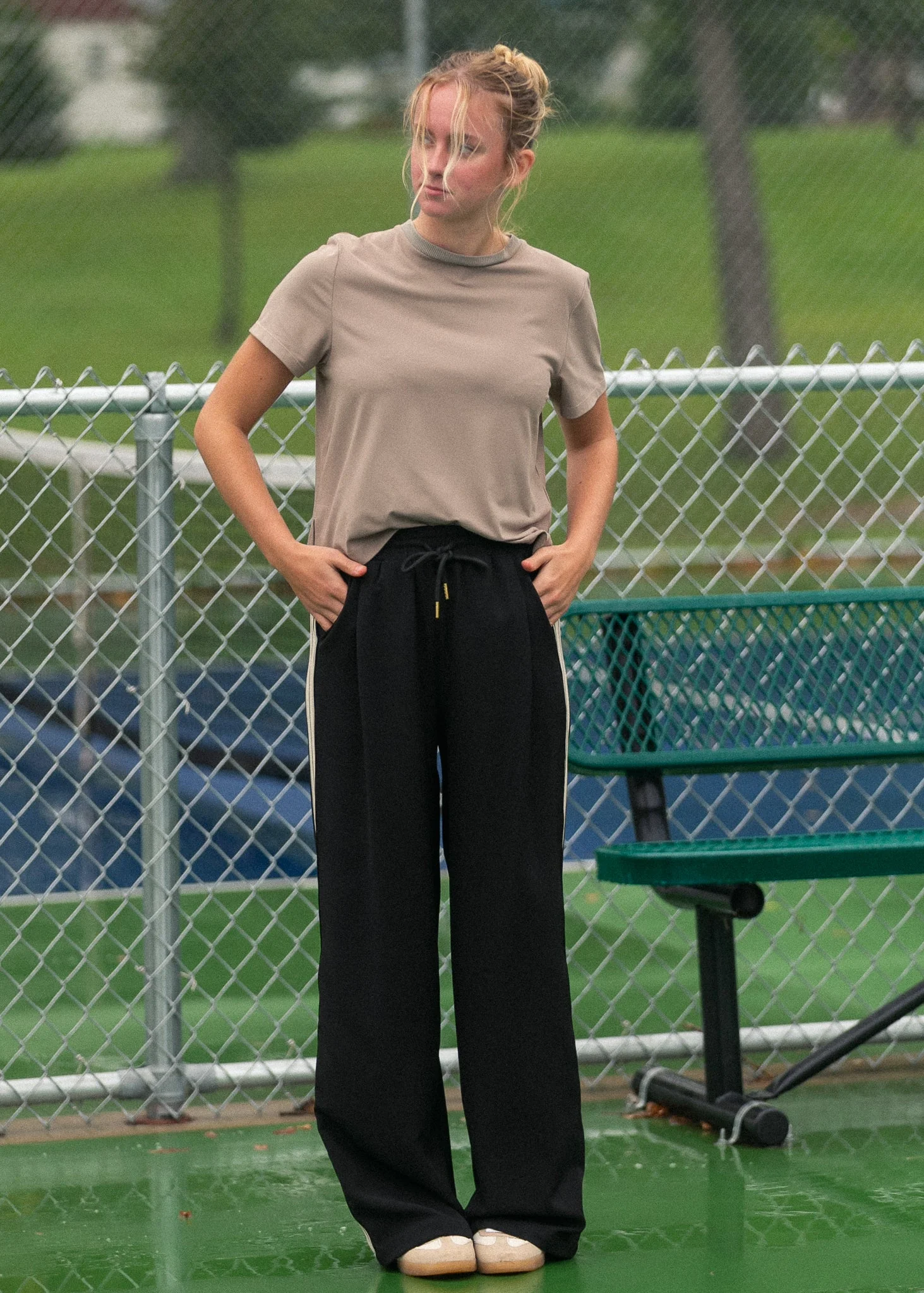 Nina Wide Leg Track Pants - Image 15