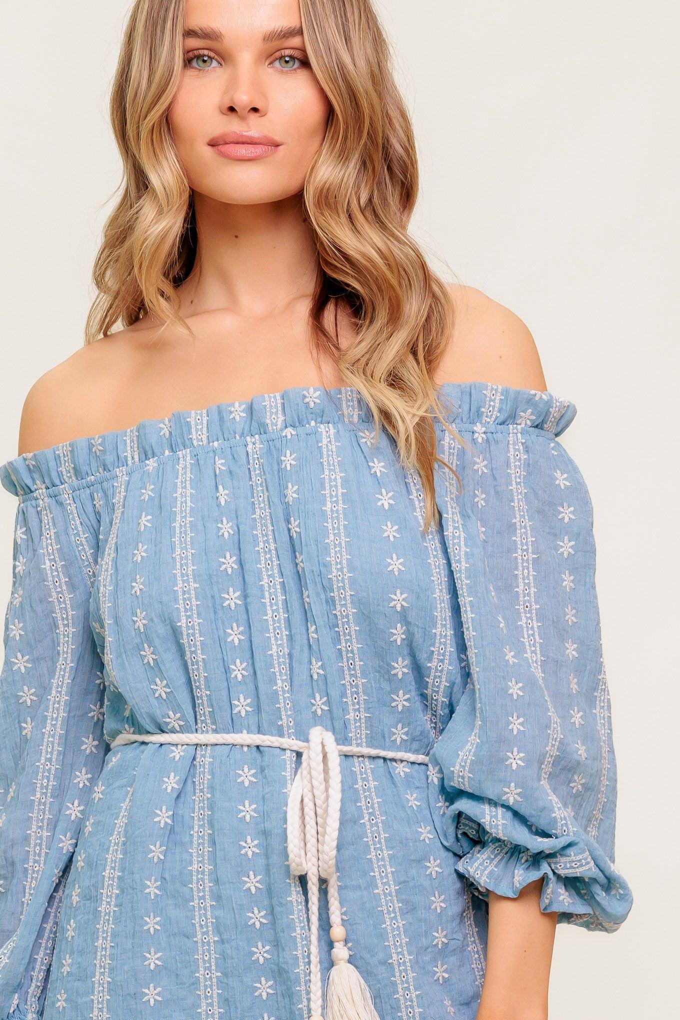 No More Cloudy Skies Woven Mini Dress - Image 2