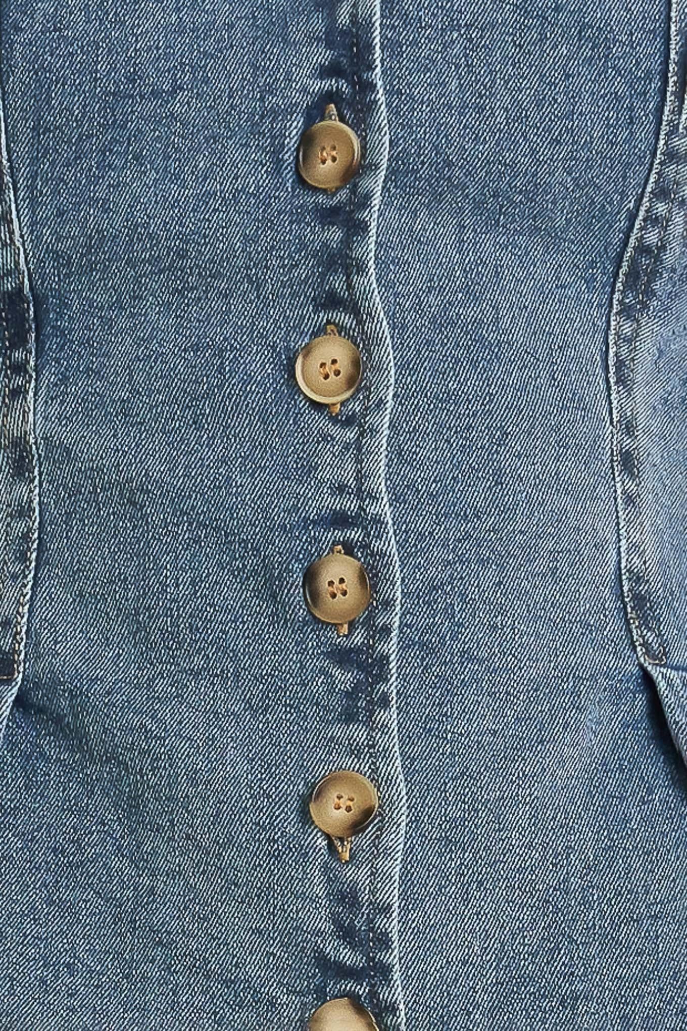 No Second Thought Washed Denim Top - Image 8