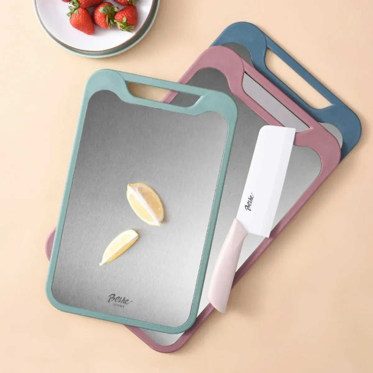 Non-Slip Stainless Steel Kitchen Cutting Board - Image 9