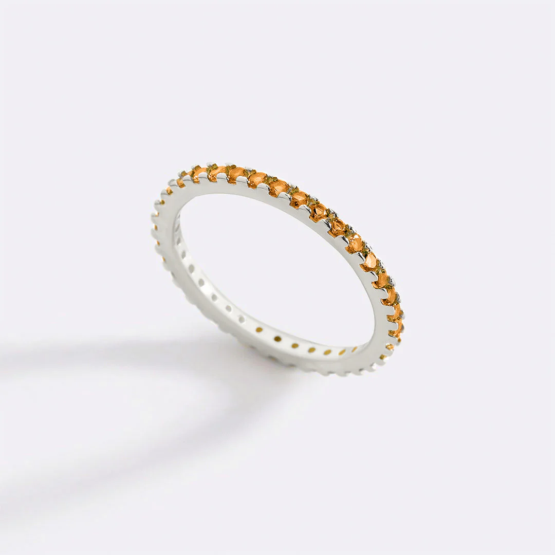 Mint & Lily November Birthstone Eternity Stacking Ring - Image 24