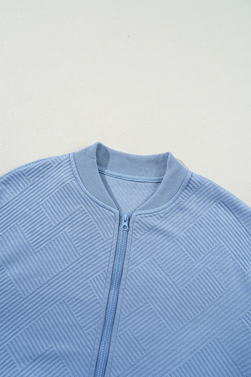Threaded Pear Nylah Stand Zipper Bomber Jacket - Image 9