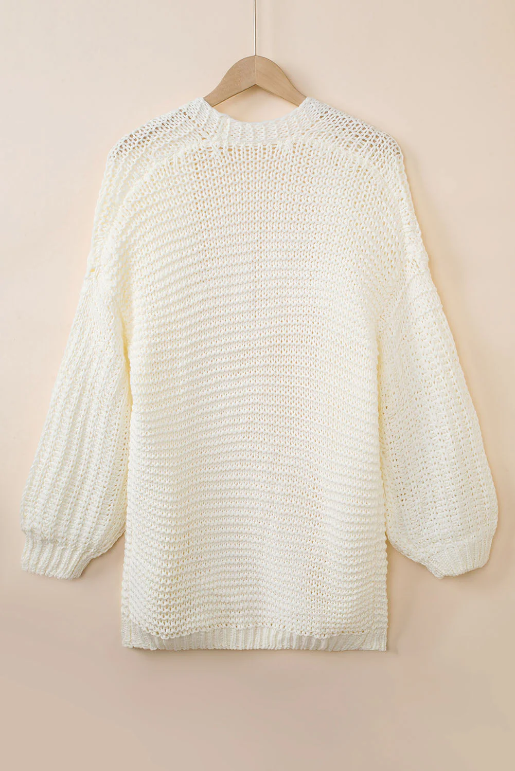 Threaded Pear Oakley Shoulder Puff Sleeve Cardigan - Image 2