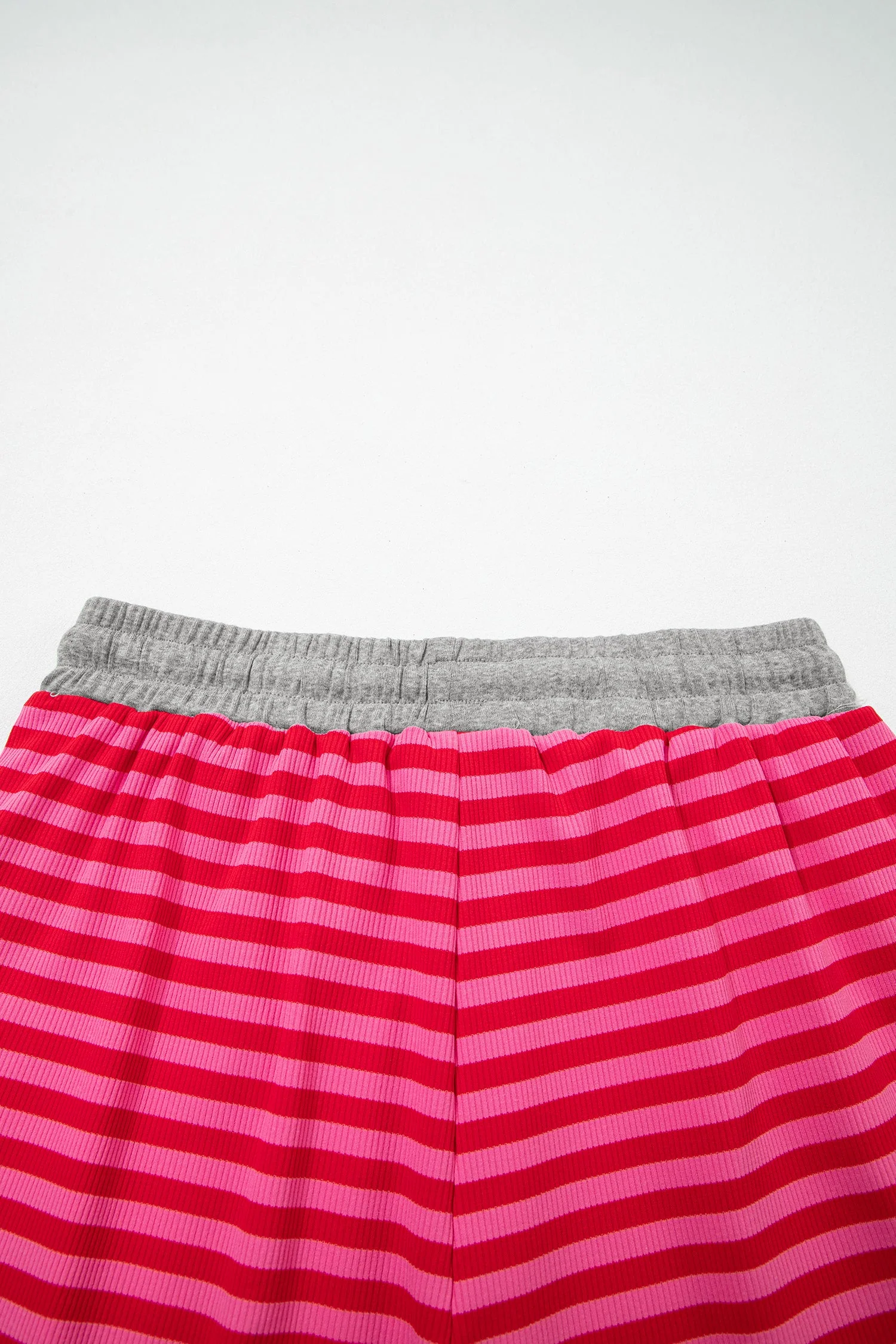 Threaded Pear Ocean Waist Casual Ribbed Shorts - Image 4