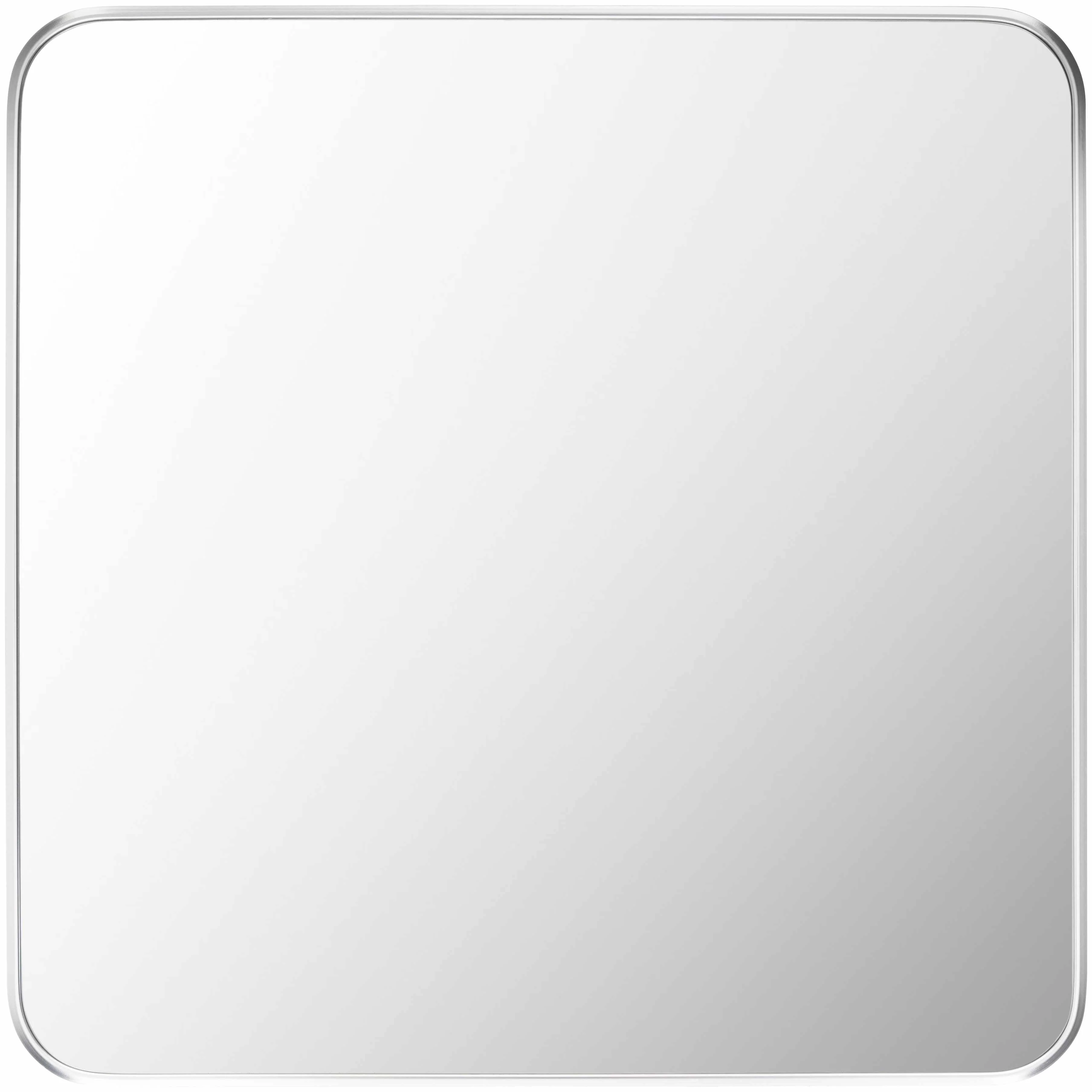 Ockenfels Modern Arched Silver Gray Wall Mirror - Image 9