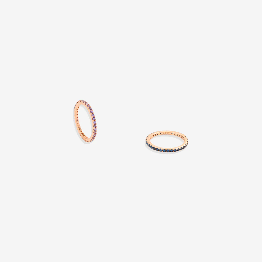 Mint & Lily October Birthstone Eternity Stacking Ring - Image 12