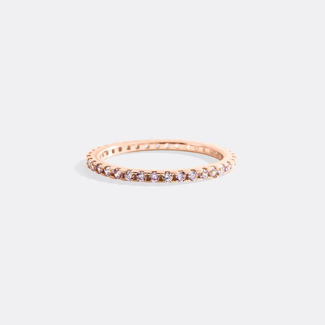 Mint & Lily October Birthstone Eternity Stacking Ring - Image 28