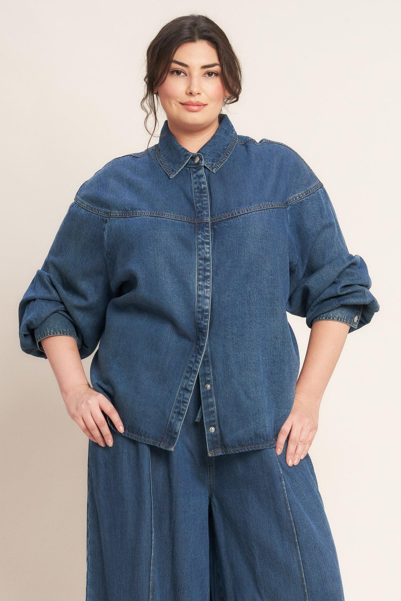 Offline Edge Indigo Denim Top - Image 8