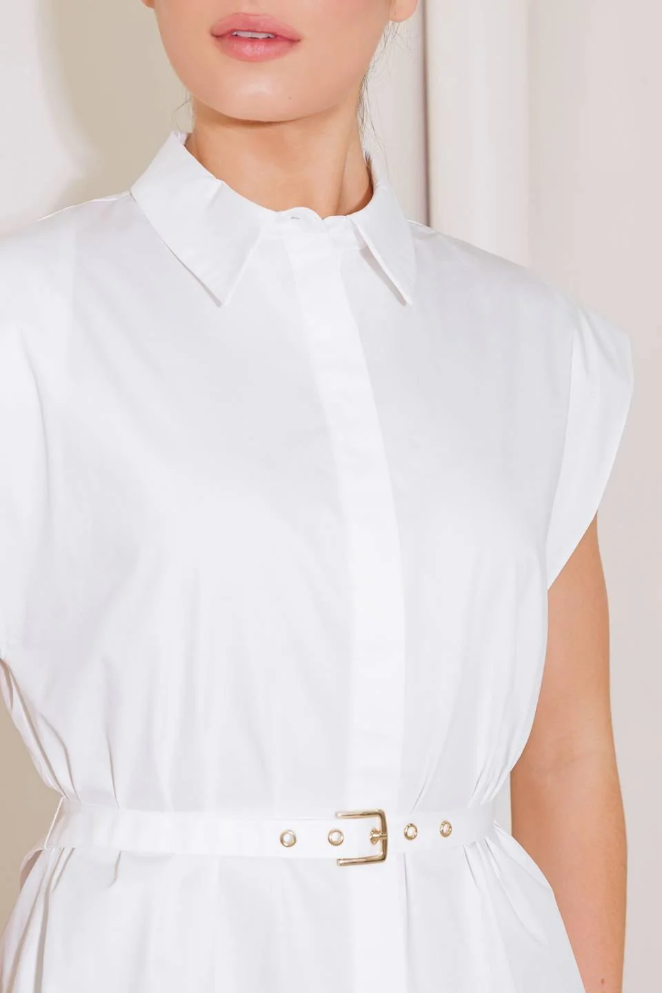On Cloud Nine White Woven Top - Image 2