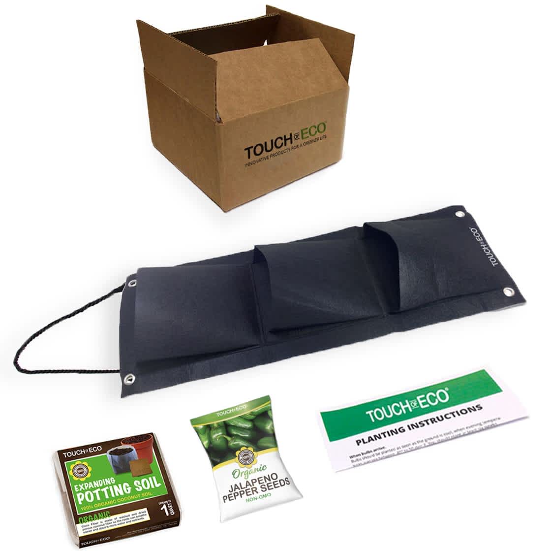 Organic Basil Seed Hanging Planter Bag with Soil Block - Image 17