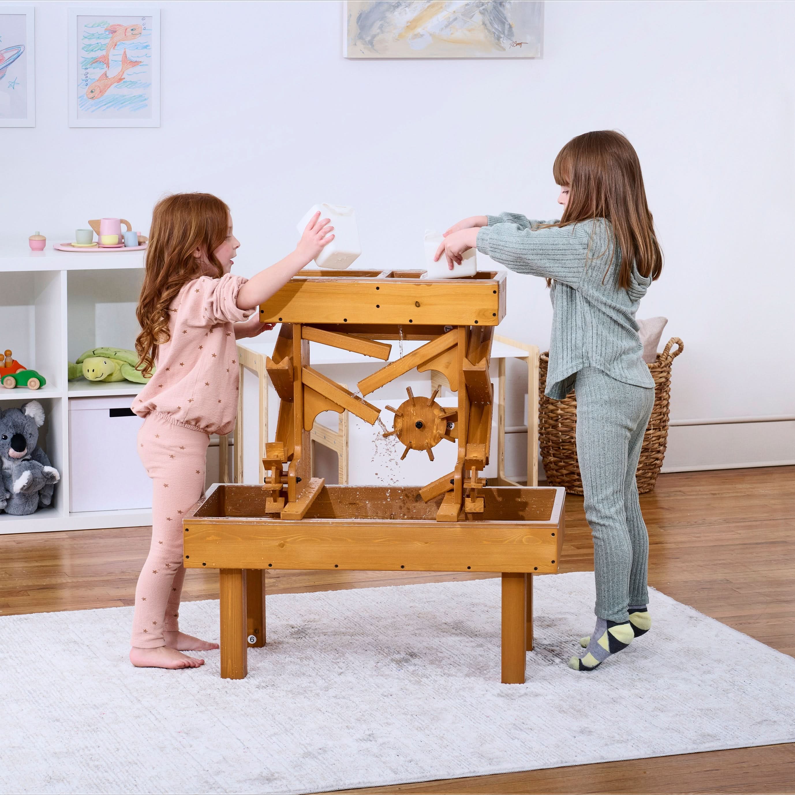 Outdoor Wooden Water Table for Toddlers | Kids’ Sensory Play Station - Image 10