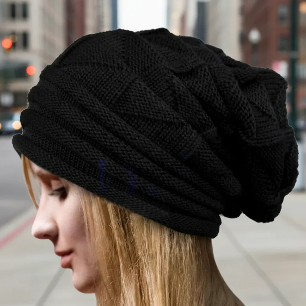 Oversized Slouchy Knitted Beanie - Image 10