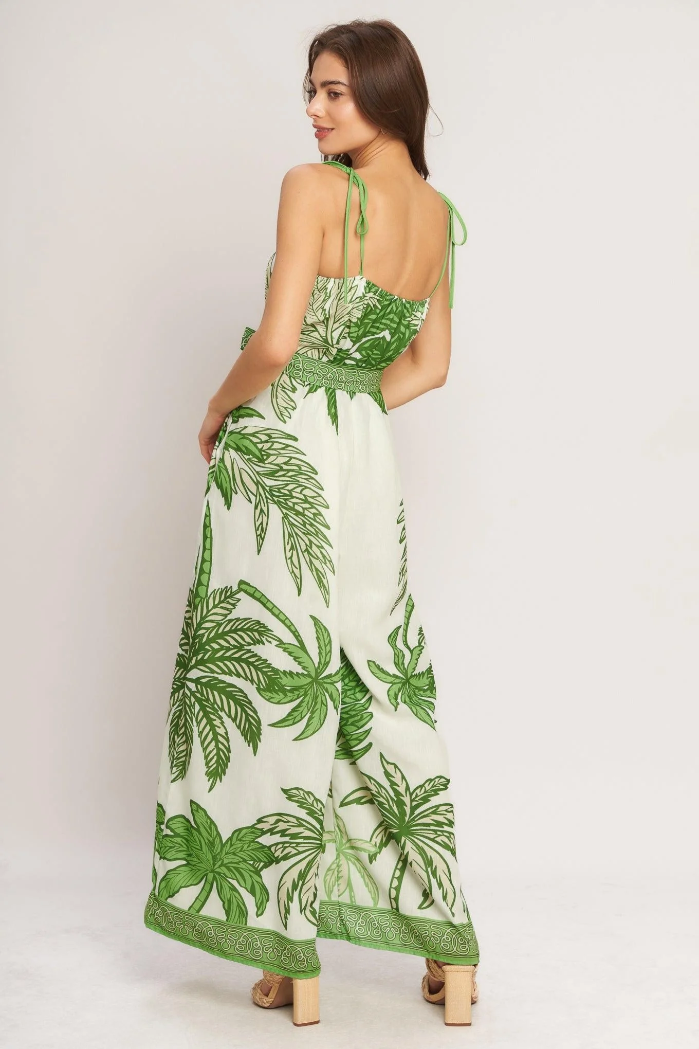 Palm Luxe Woven Jumpsuit - Image 2