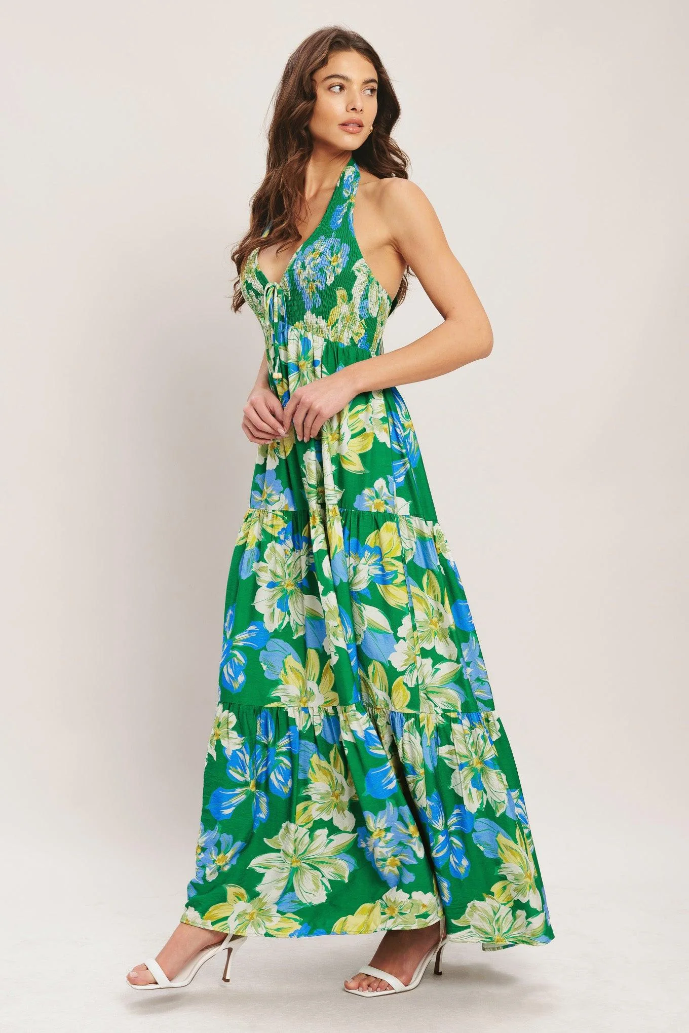 Palm Shore Bloom Woven Maxi Dress - Image 4